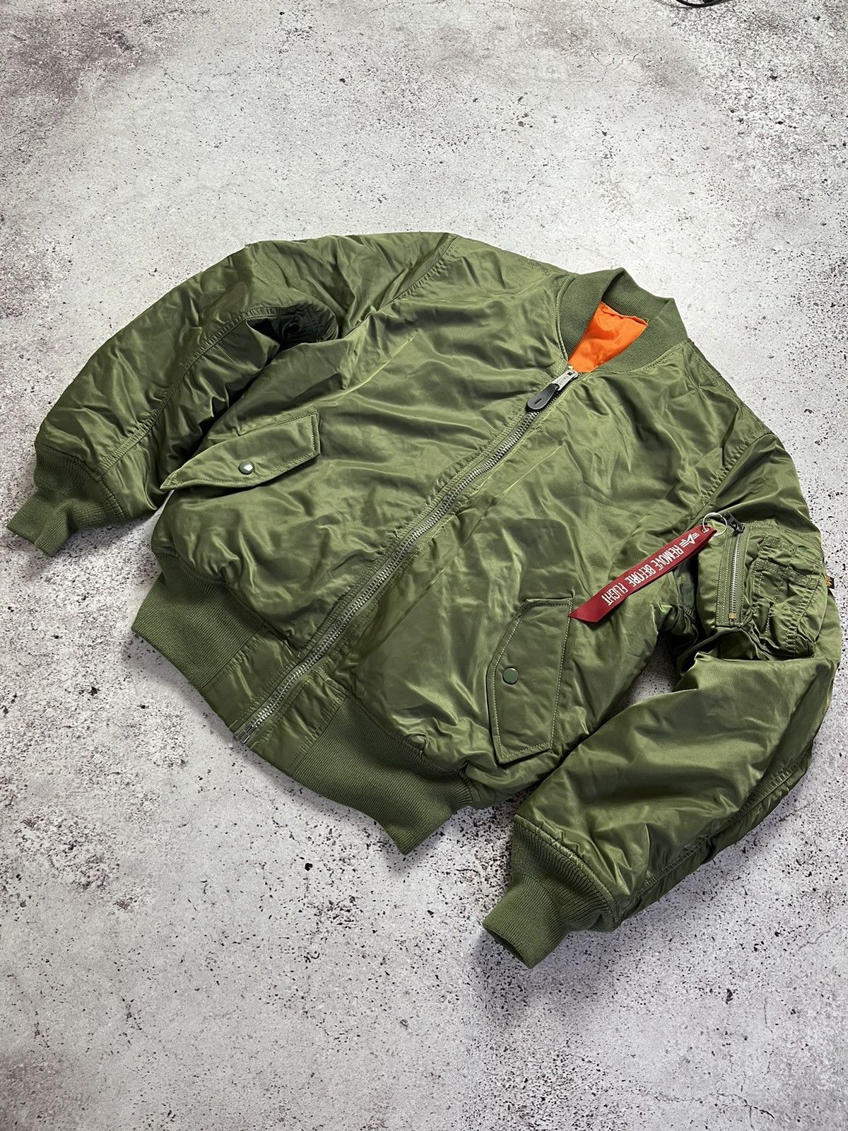 Alpha Industries × Vintage 💣Vintage Alpha Industries Bomber Ma-1 Bomber Size US M / EU 48-50 / 2 - 1 Thumbnail