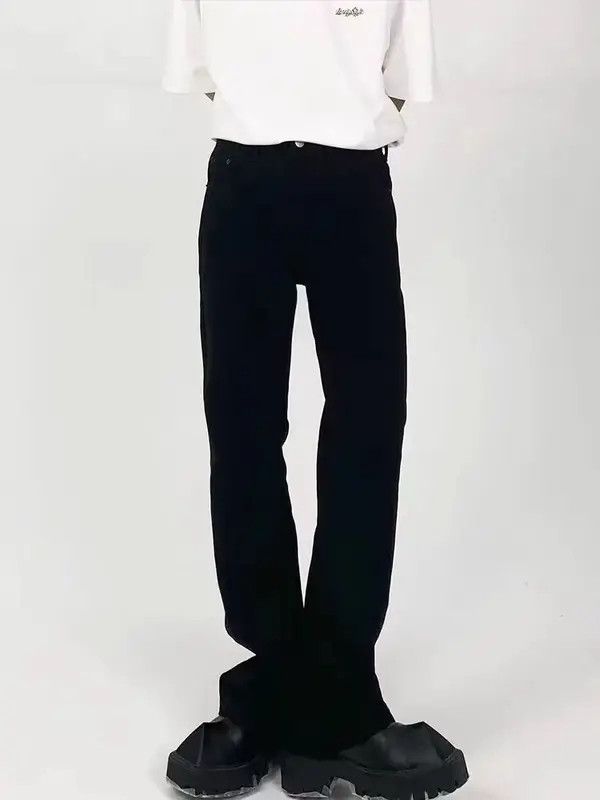 Japanese Brand VIBE Washed nightfall black micro flare baggy jeans Size US 30 / EU 46 - 7 Thumbnail