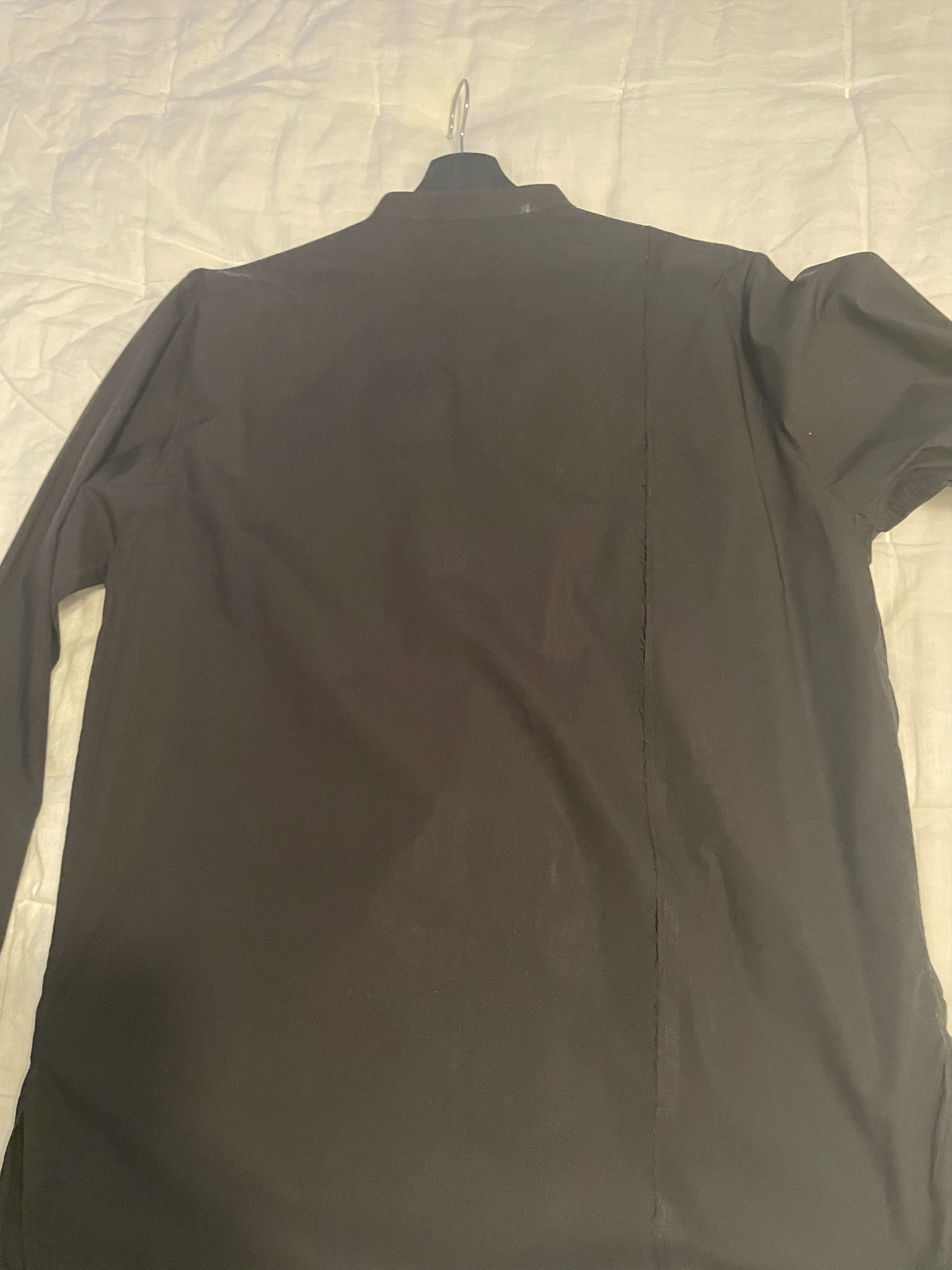 Isabel Benenato Men's Isabel Benenato Mandarin Collar Shirt Black Size US XL / EU 56 / 4 - 4 Thumbnail