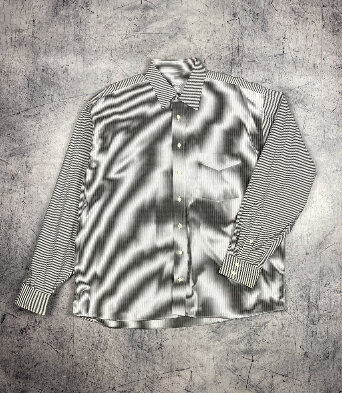 Burberry Vintage Burberrys London striped cotton button up shirt Size US XL / EU 56 / 4 - 2 Thumbnail