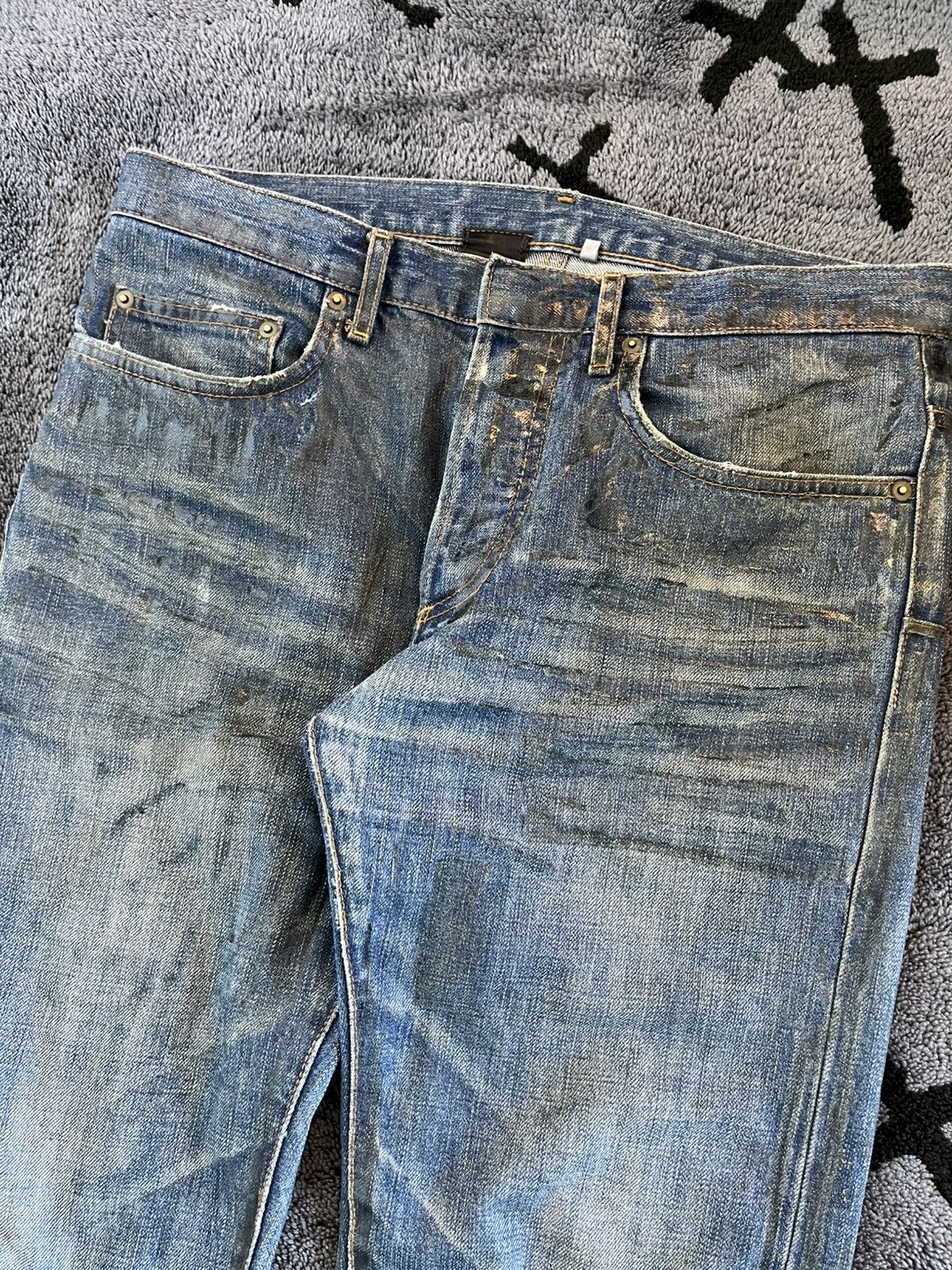 Dior Dior Homme by Hedi Slimane Luster Waxed Denim Jeans Size US 30 / EU 46 - 5 Thumbnail