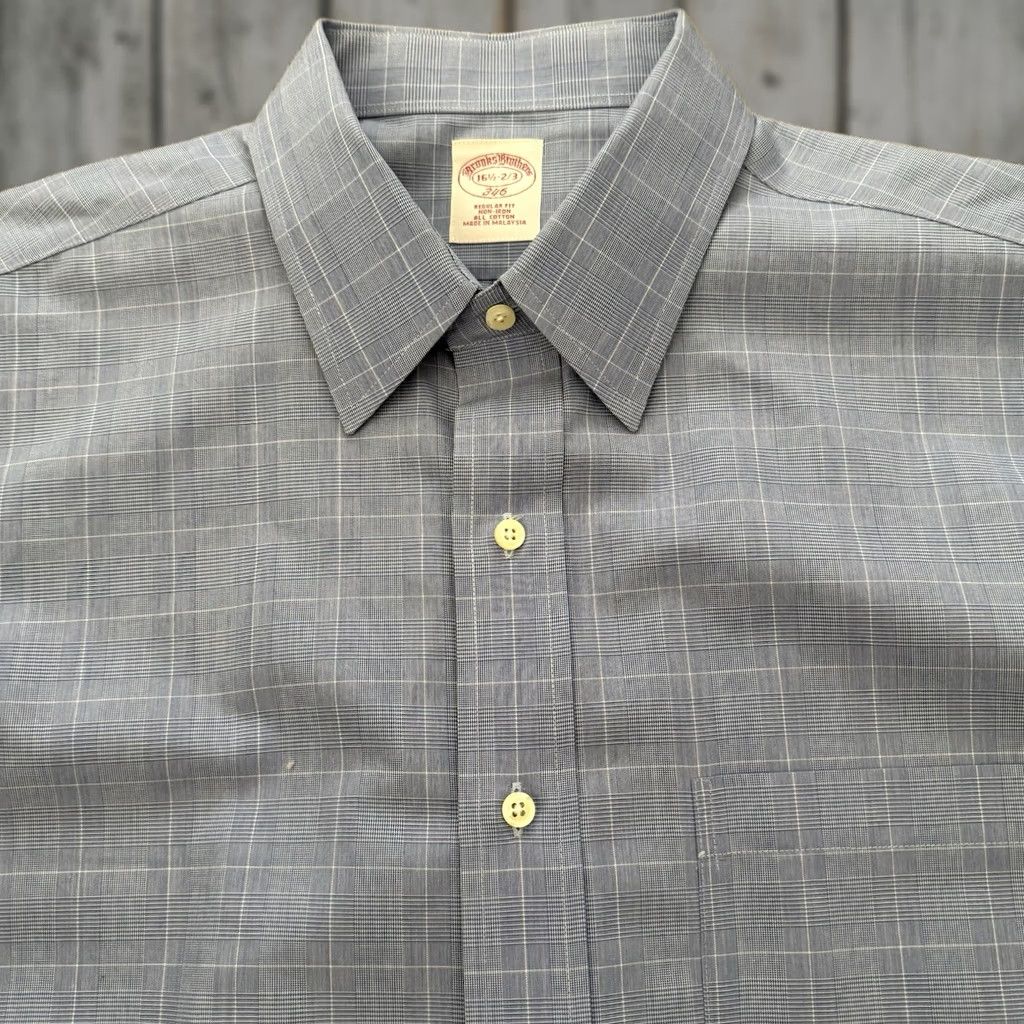Brooks Brothers Brooks Brothers 346 Original Polo Shirt Mens 16.5 32/33 Blue Glen Plaid Non Iron Shirt Size US XL / EU 56 / 4 - 1 Thumbnail