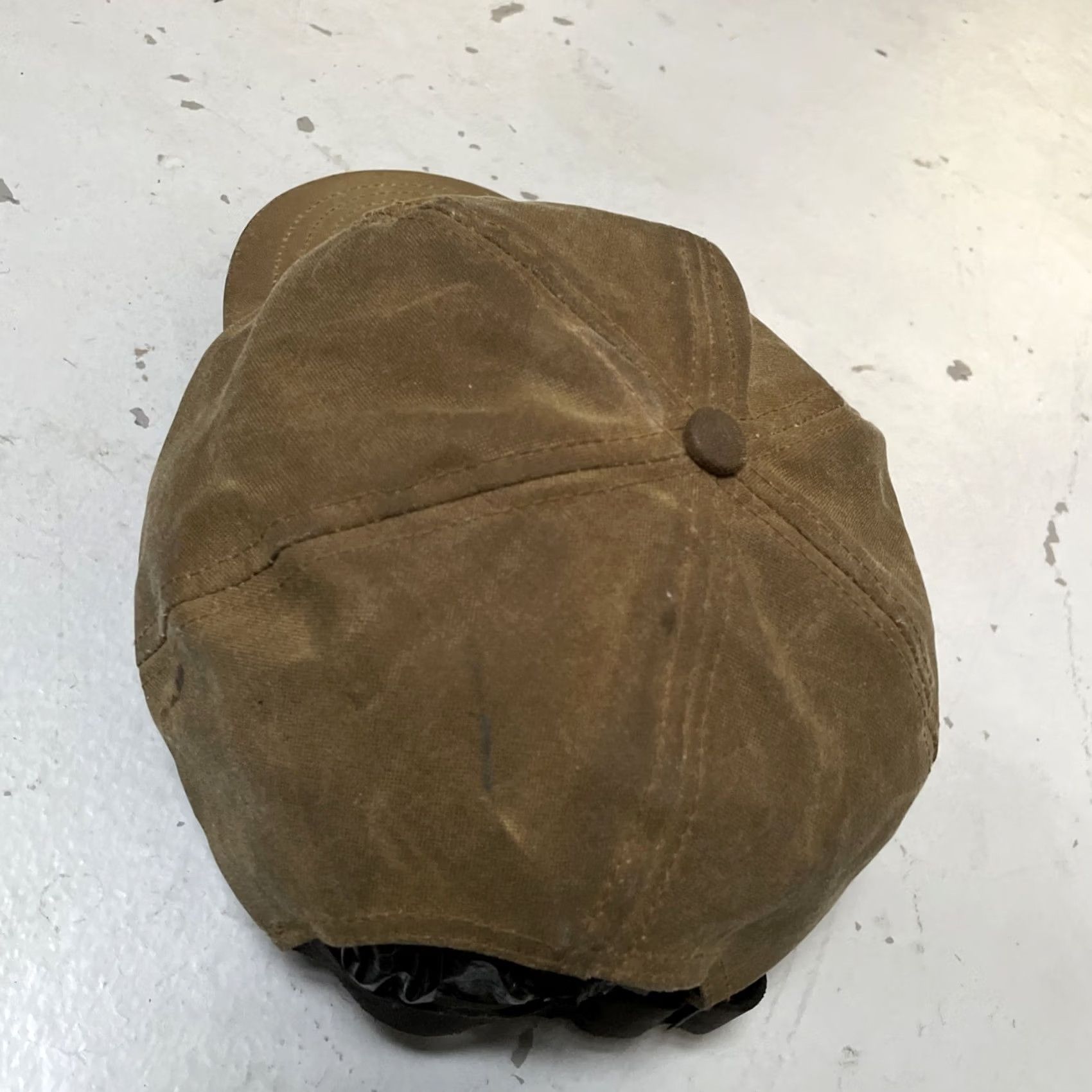 Filson VINTAGE Filson Cap Baseball Cap Canvas Brown OS One Size USA Outdoor Hunting Americana Workwear Leather strap Mens Womens Unisex Adults Size ONE SIZE - 4 Thumbnail