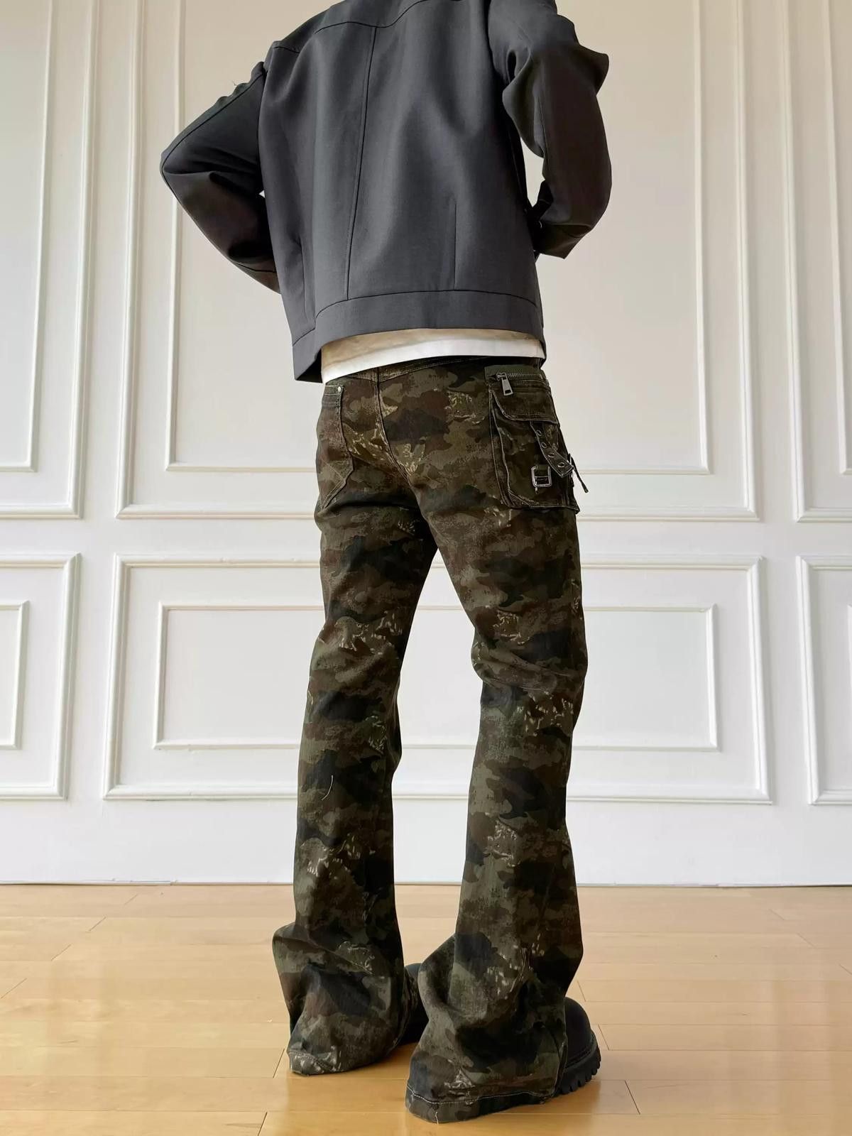 Other Camo Cargo Flared Pants Size US 30 / EU 46 - 6 Thumbnail