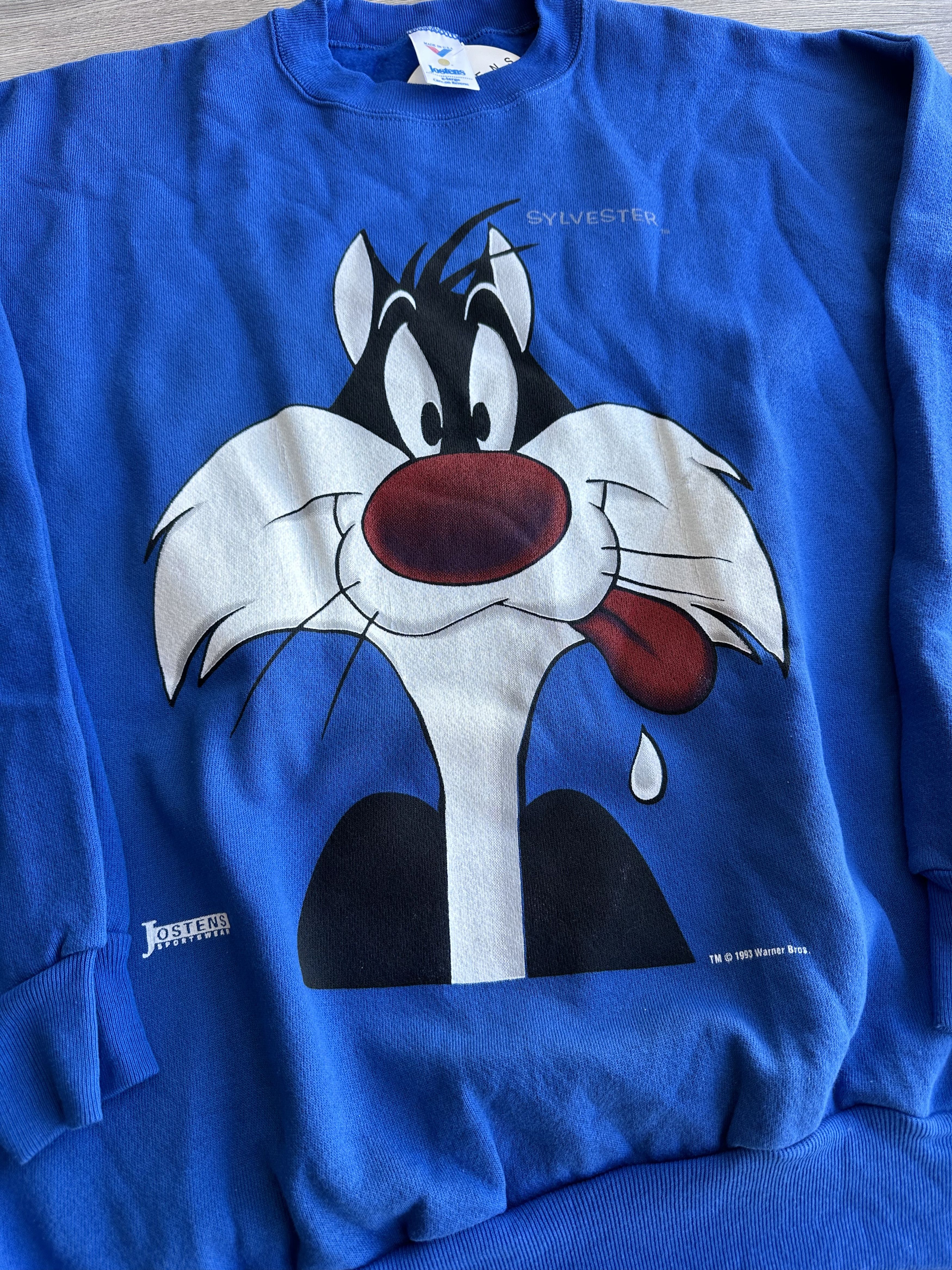 Disney × Vintage × Warner Bros Warner Bros Disney Sylvester vintage sweatshirt Size US XL / EU 56 / 4 - 3 Thumbnail