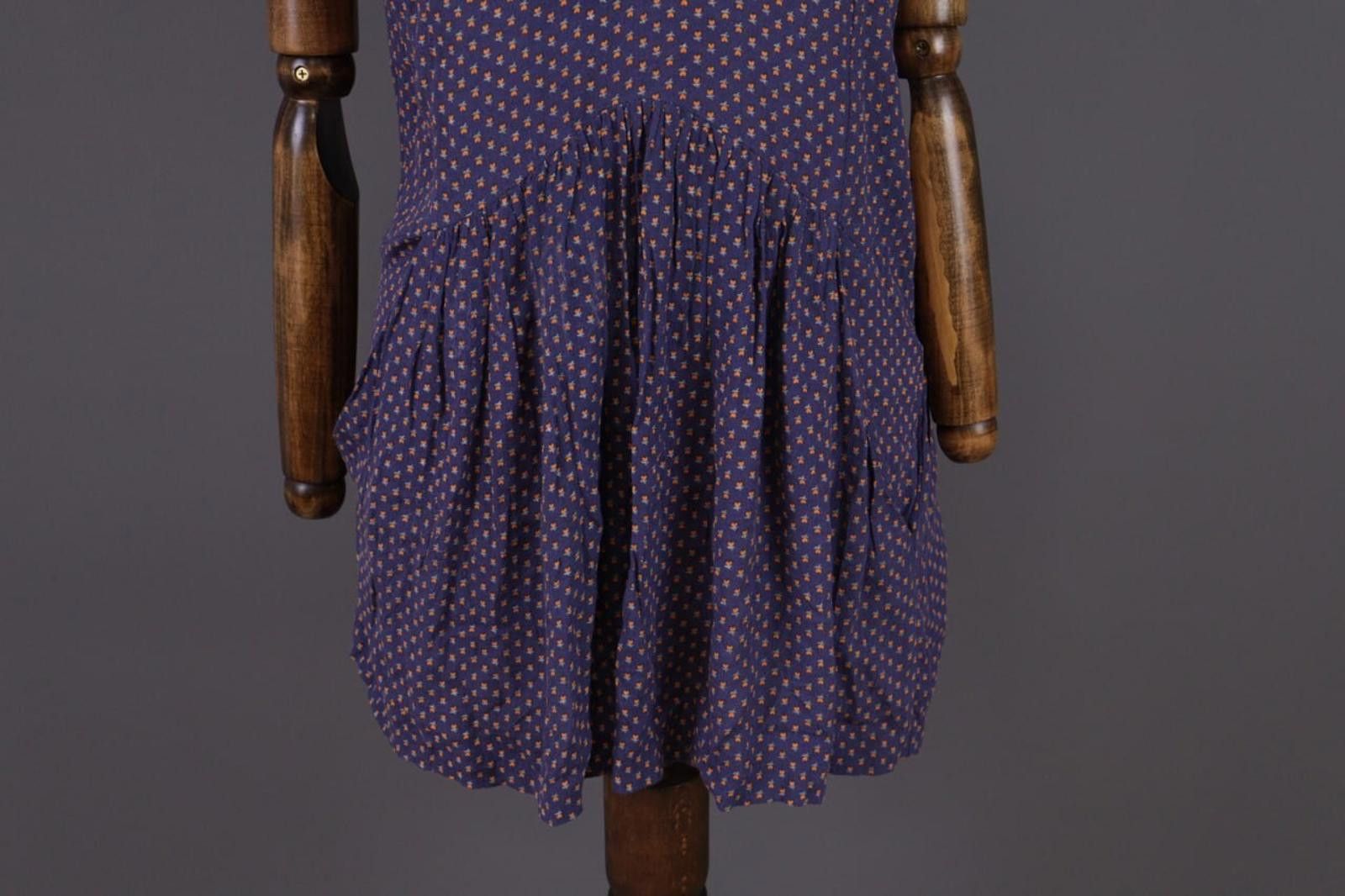 Wilkes Bashford Ladies BA&SH Purple Floral Lagenlook Mini Dress Sz 0 Size XS / US 0-2 / IT 36-38 - 4 Thumbnail