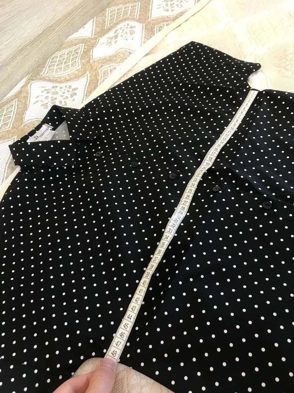 Dior 🔥 2022 Dior Uniforms Polka Button Shirt Blouse Tank Top Size S / US 4 / IT 40 - 10 Thumbnail