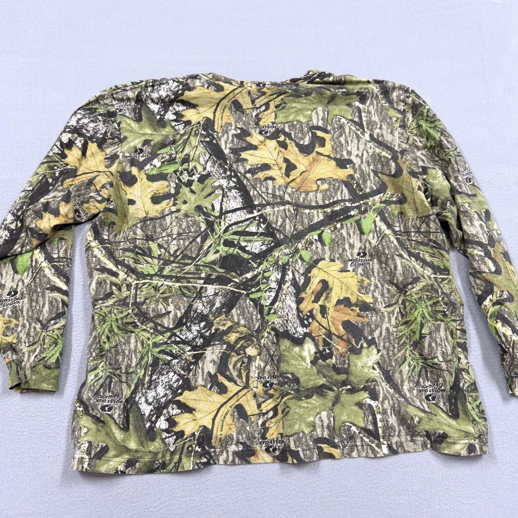 Jerzees Jerzees Shirt Mens L Green Mossy Oak Obsession Camo Long Sleeve Hunting Tee Size US L / EU 52-54 / 3 - 5 Thumbnail