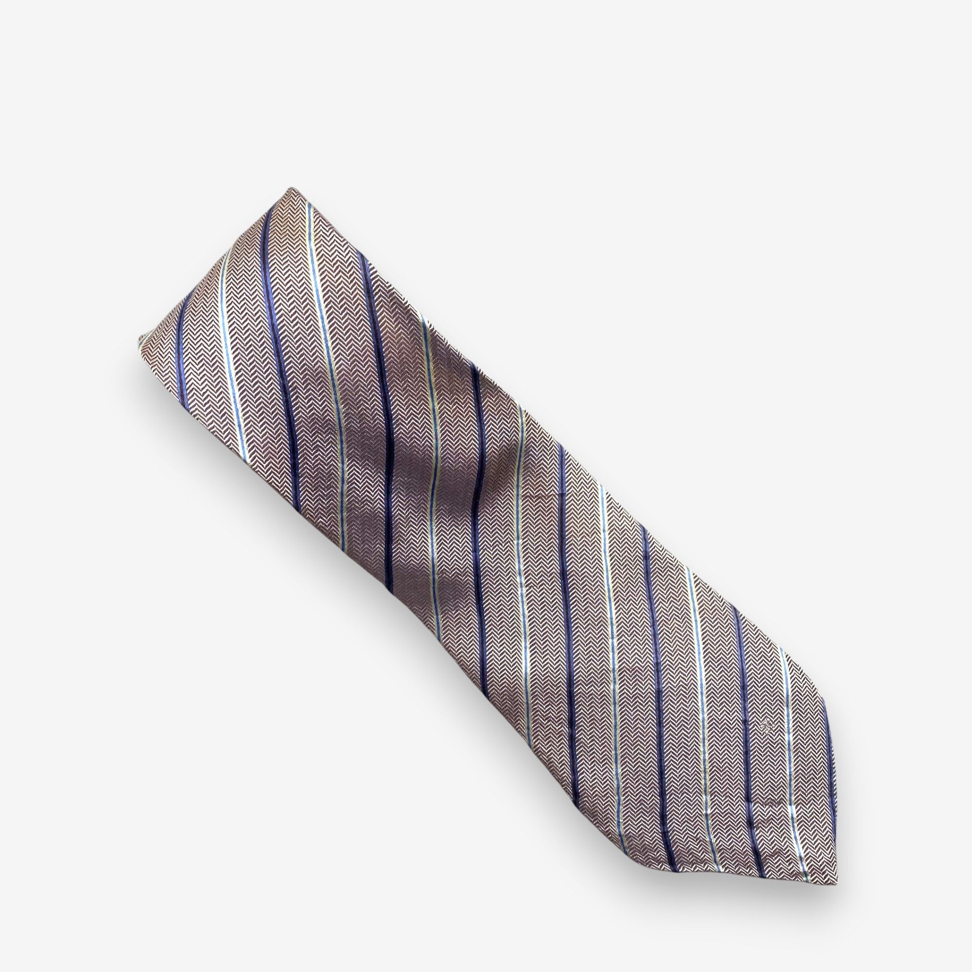 Celine Vintage Celine SILK Necktie Cravate Pure Silk Neck Tie Size ONE SIZE - 2 Thumbnail
