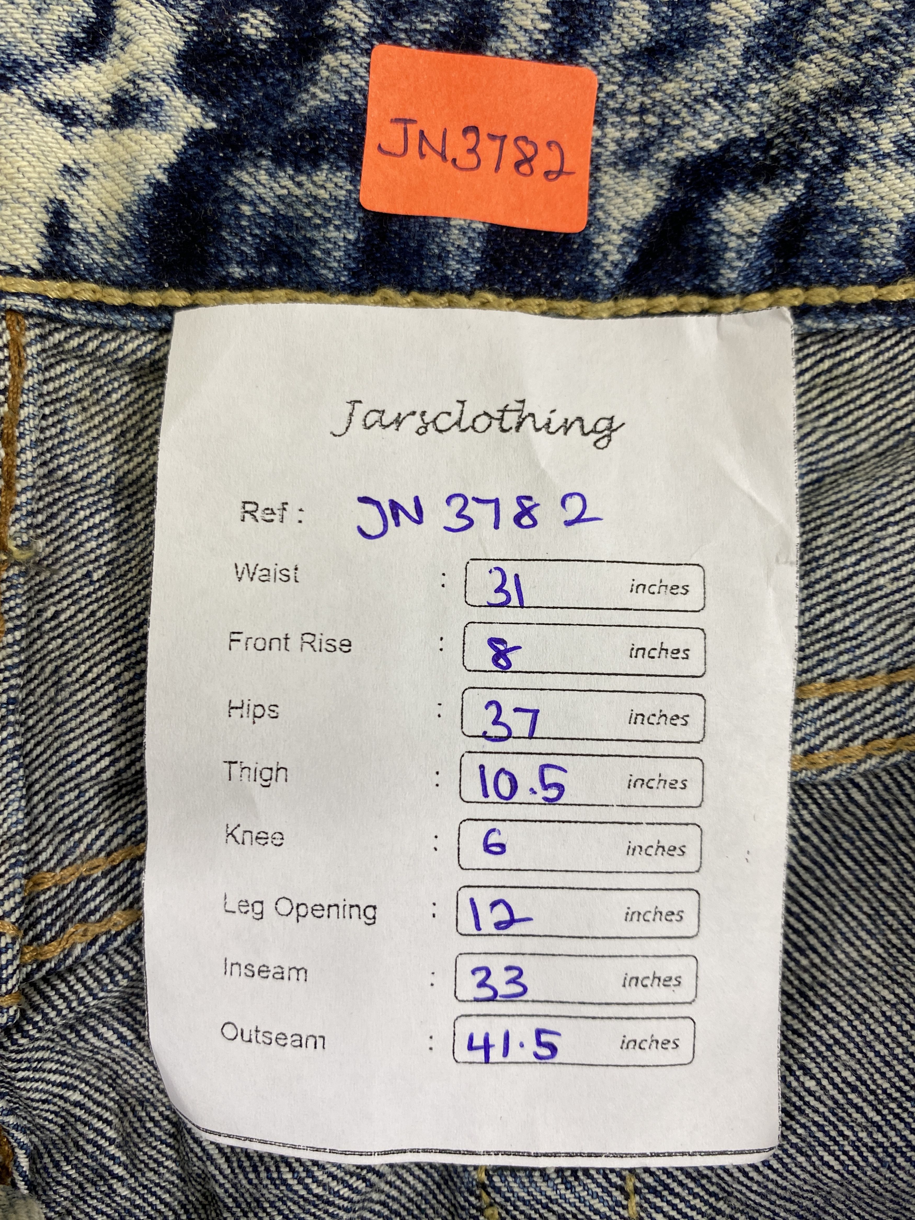 Kapital Redline Go To Hollywood KAPITAL STYLE 31x33 Denim-JN3782 Size US 31 - 8 Thumbnail