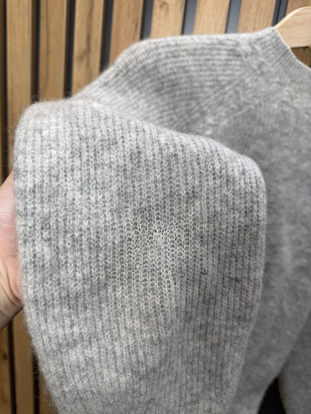Sezane Sezane La Maille Grey Baby Alpaca Blend Sweater Womens XS Size XS / US 0-2 / IT 36-38 - 15 Thumbnail
