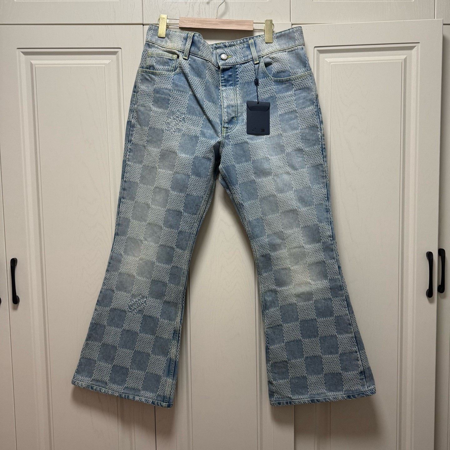 Louis Vuitton Louis Vuitton Pharrell Checkerboard Flared Jeans Size US 36 / EU 52 - 1 Thumbnail