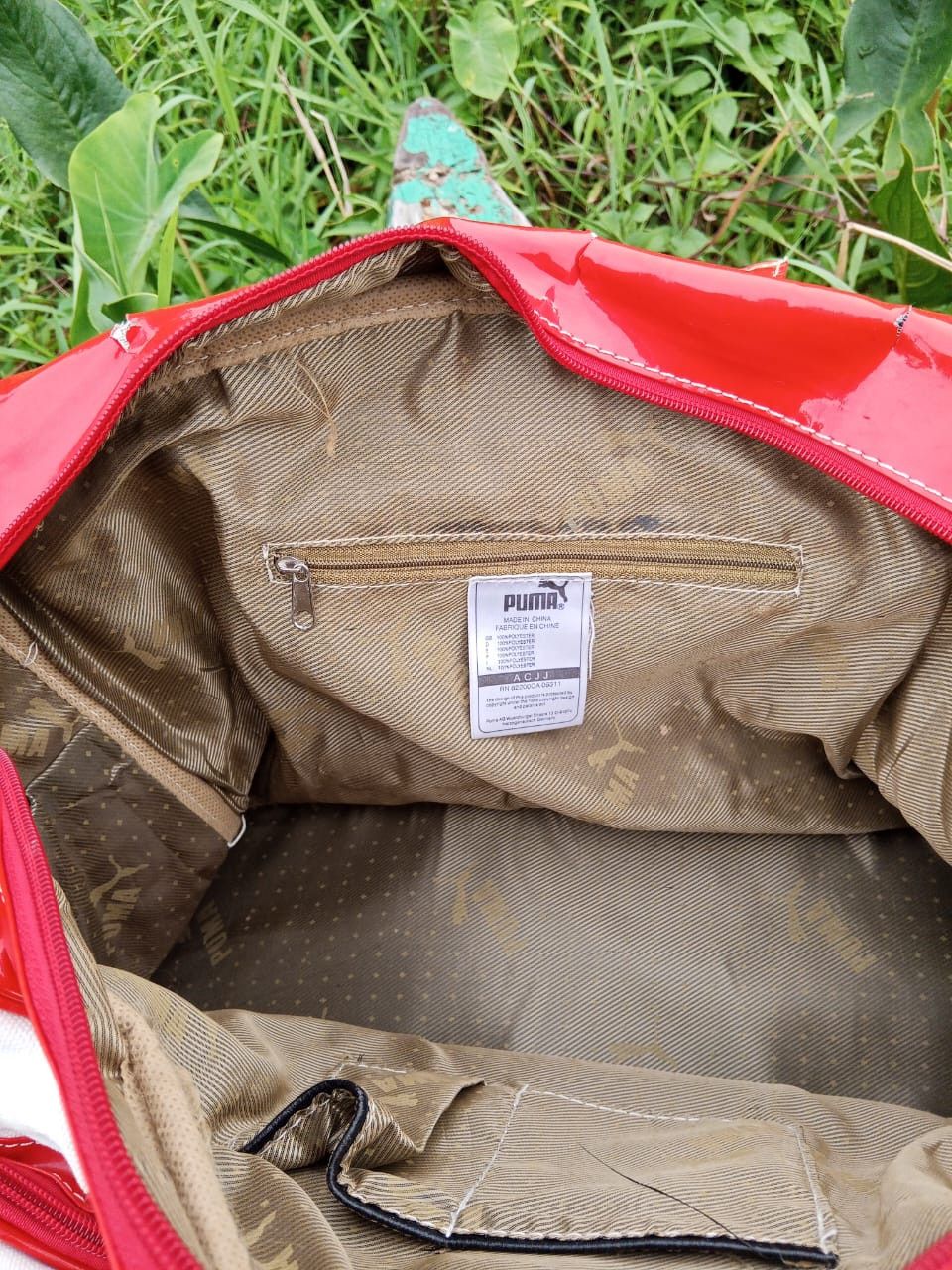 Puma puma red & White leather bowling bag vintage Size ONE SIZE - 6 Thumbnail
