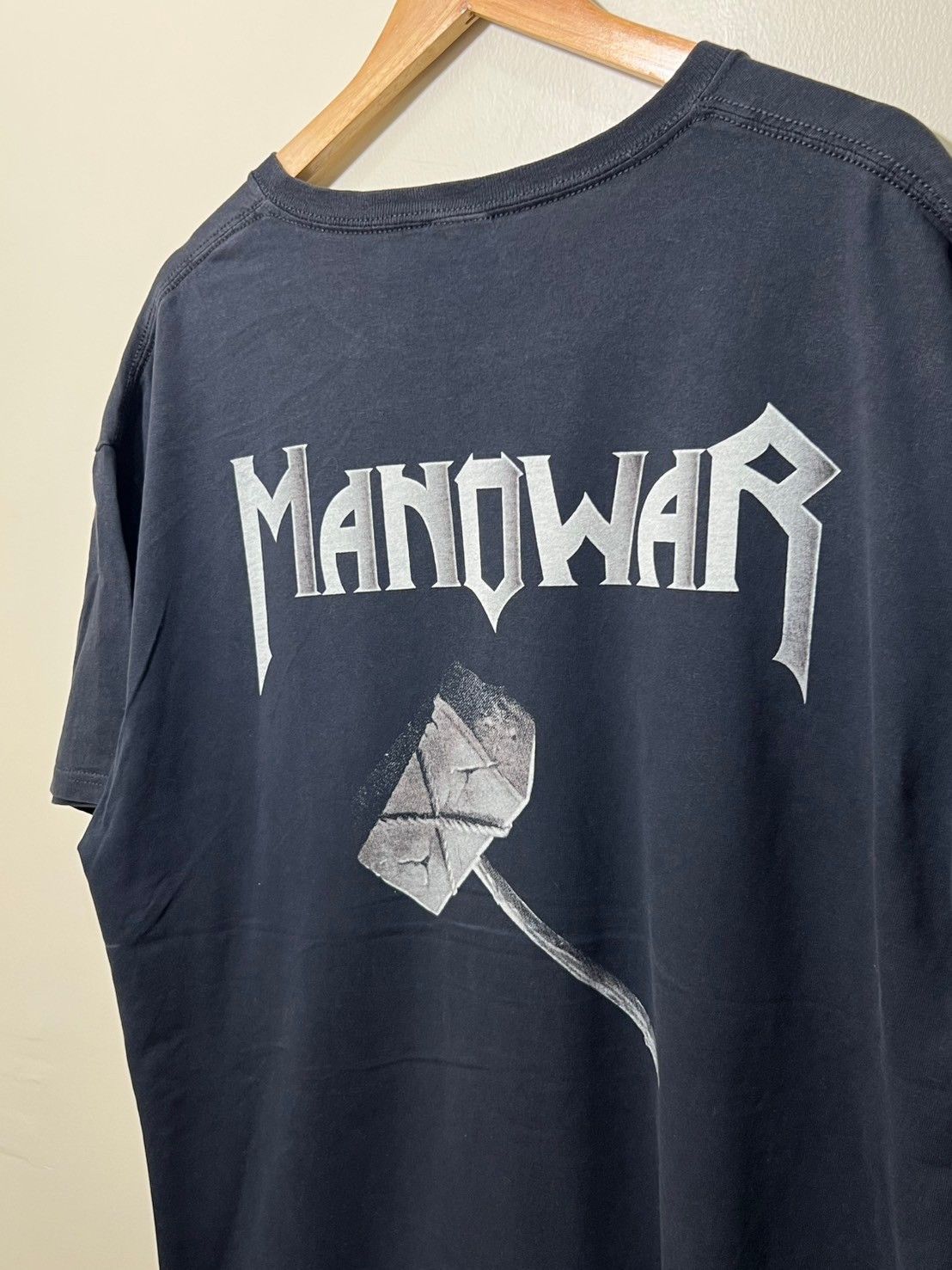 Band Tees × Vintage Vintage Manowar Warriors Of The World shirt bnz01 Size US XL / EU 56 / 4 - 2 Thumbnail