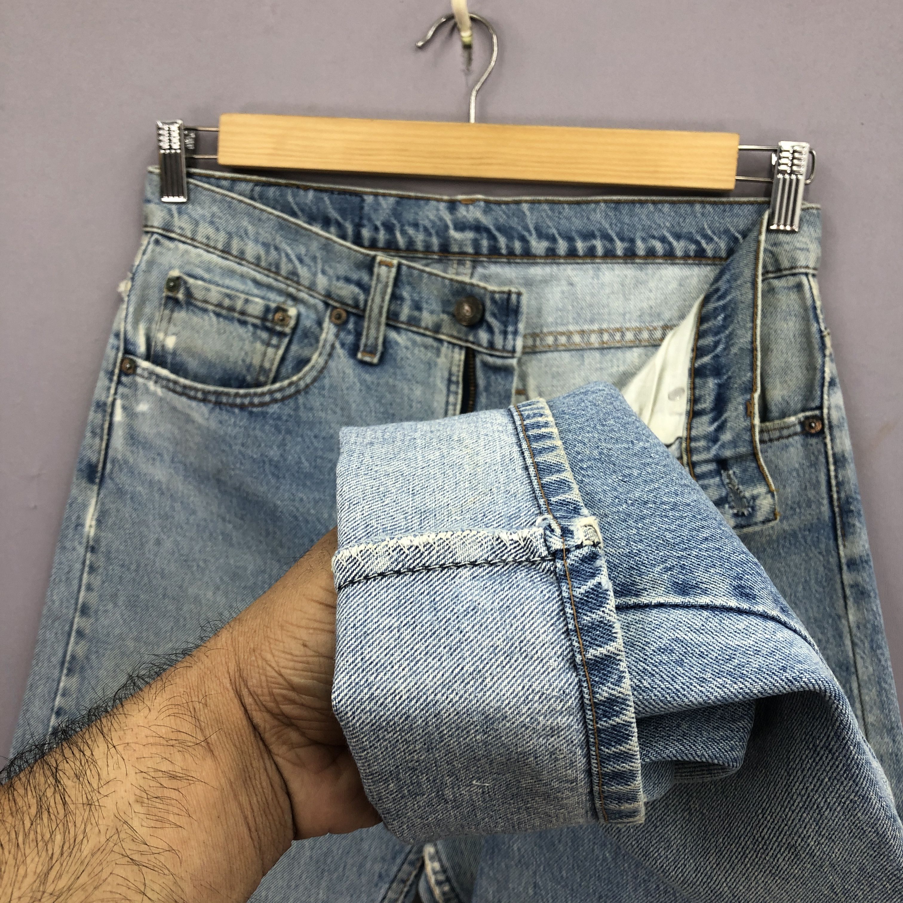 Levi's Vintage 90s Levis 505 Jeans Ripped Levi's Light Wash Denim Size US 30 / EU 46 - 8 Thumbnail