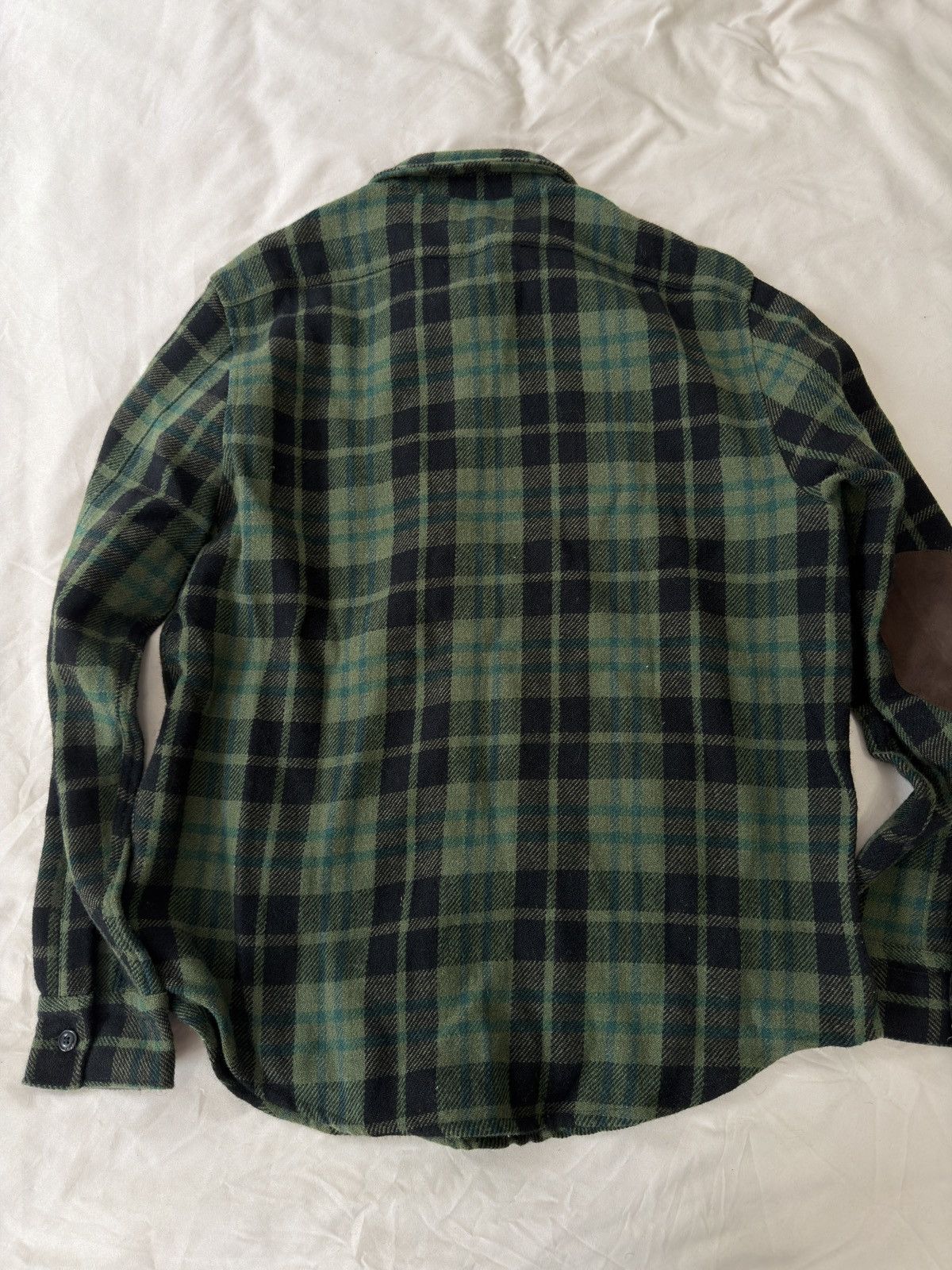 Todd Snyder Todd Snyder Green Plaid Wool Shirt Size US L / EU 52-54 / 3 - 2 Thumbnail