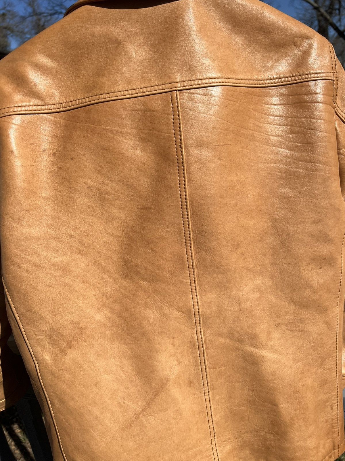 Y'2 Leather Y’2 Leather Shop Vancouver Kakishibu Scar Chore Jacket Size US M / EU 48-50 / 2 - 9 Thumbnail