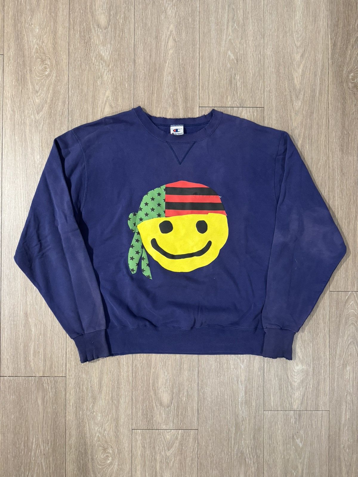 Cactus Plant Flea Market × DENIM TEARS CPFM Denim Tears Bandana Smiley Crewneck 1/1 Size US XL / EU 56 / 4 - 1 Thumbnail