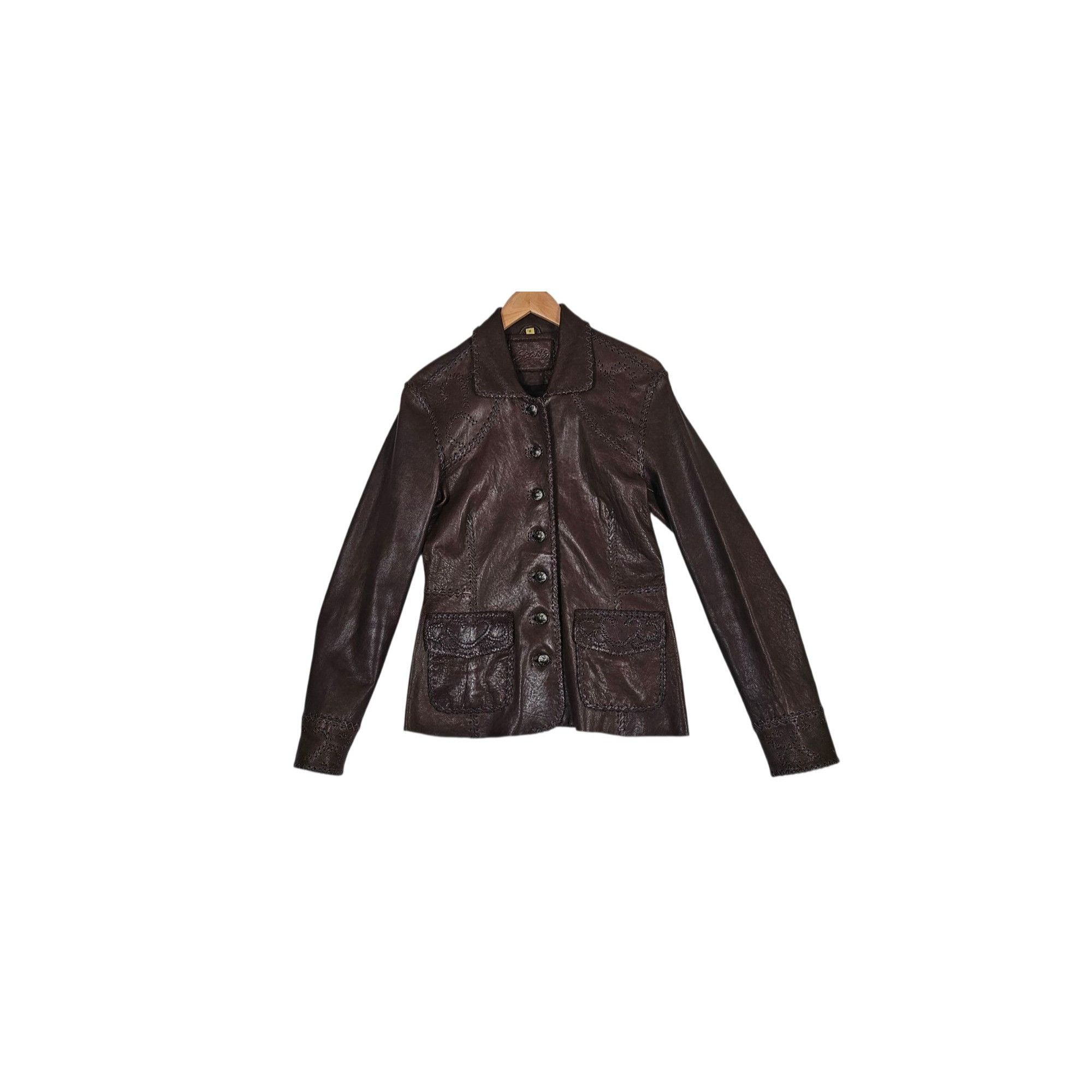Stitch's Jeans Leather Jacket Tailored Decorative Size M / US 6-8 / IT 42-44 - 1 Thumbnail