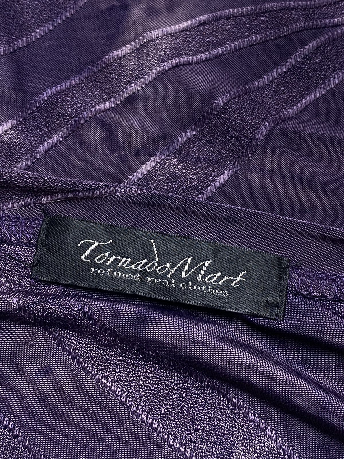 Japanese Brand 2000s Tornado Mart - Glitter Jacquard Mesh Top Size US M / EU 48-50 / 2 - 5 Thumbnail