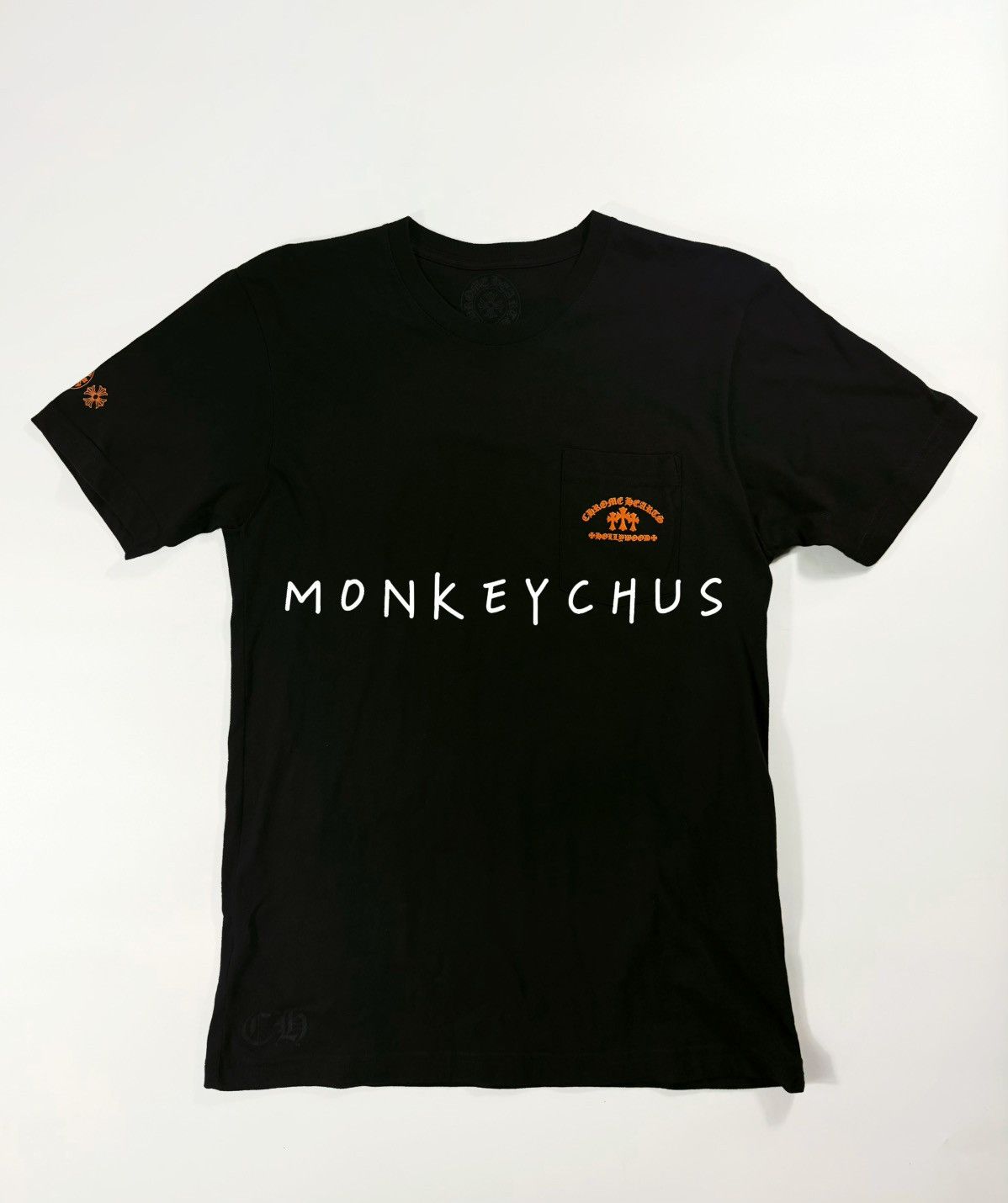 Chrome Hearts 🔥Chrome Hearts Black Hollywood Orange Patches Tee🔥 Size US L / EU 52-54 / 3 - 2 Thumbnail