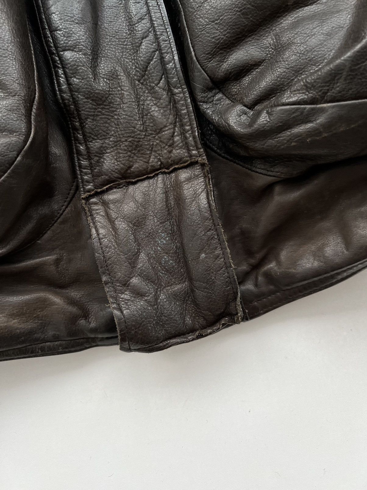 Marithe + Francois Girbaud 🔥1980s Marithe Francois Girbaud Leather Down Aviation Bomber Size US XL / EU 56 / 4 - 17 Thumbnail
