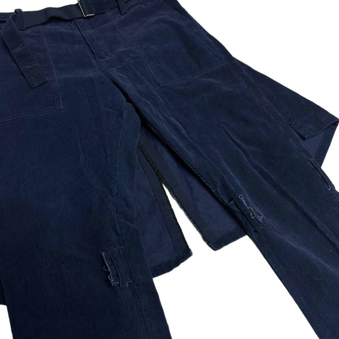Sacai Archive Sacai Apron Pants Corduroy Pants Bondage Avant Garde Size US 34 / EU 50 - 3 Thumbnail