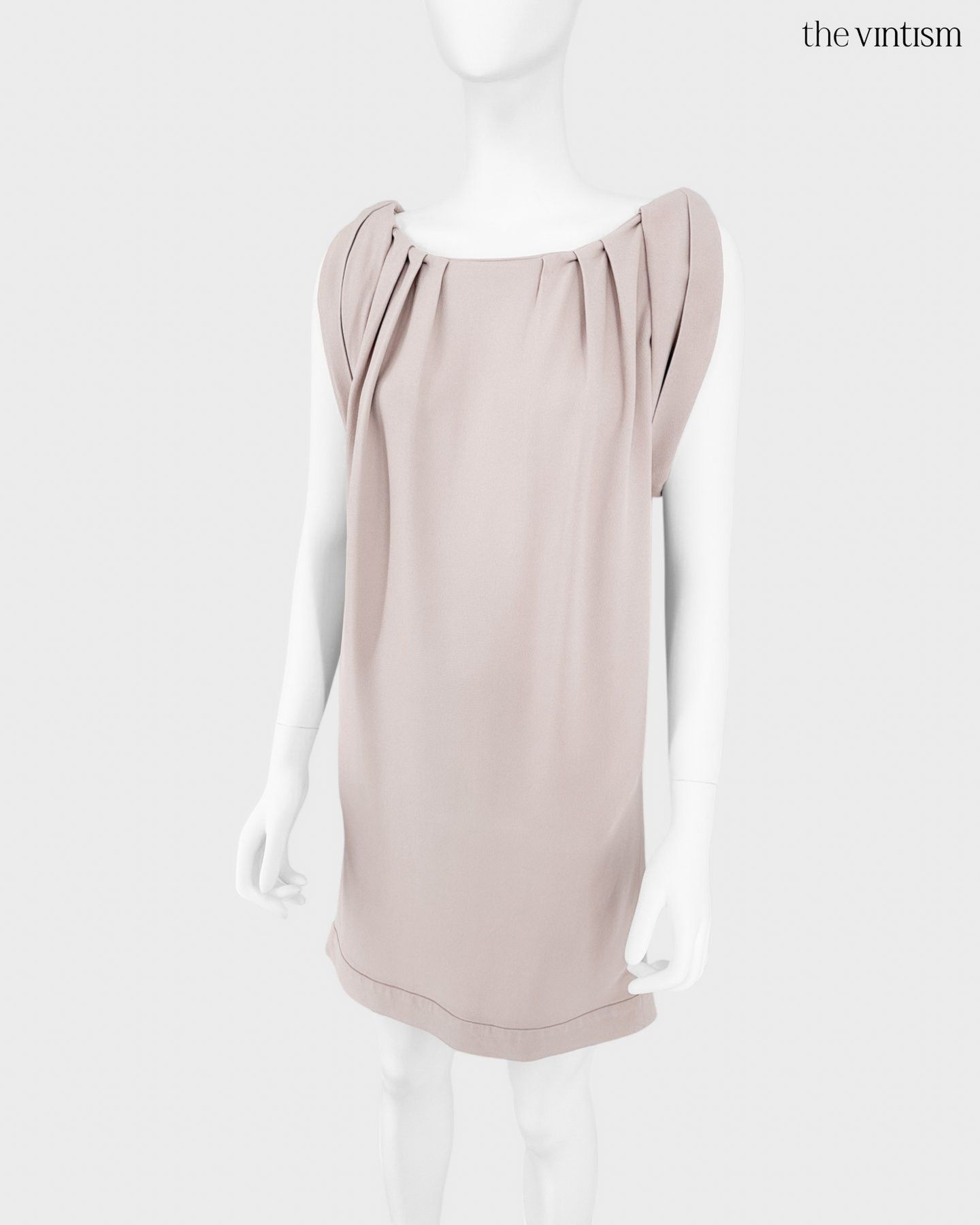 Miu Miu Miu Miu Archival Blush Pink Dress Acetate/Viscose IT 42 Size M / US 6-8 / IT 42-44 - 2 Thumbnail