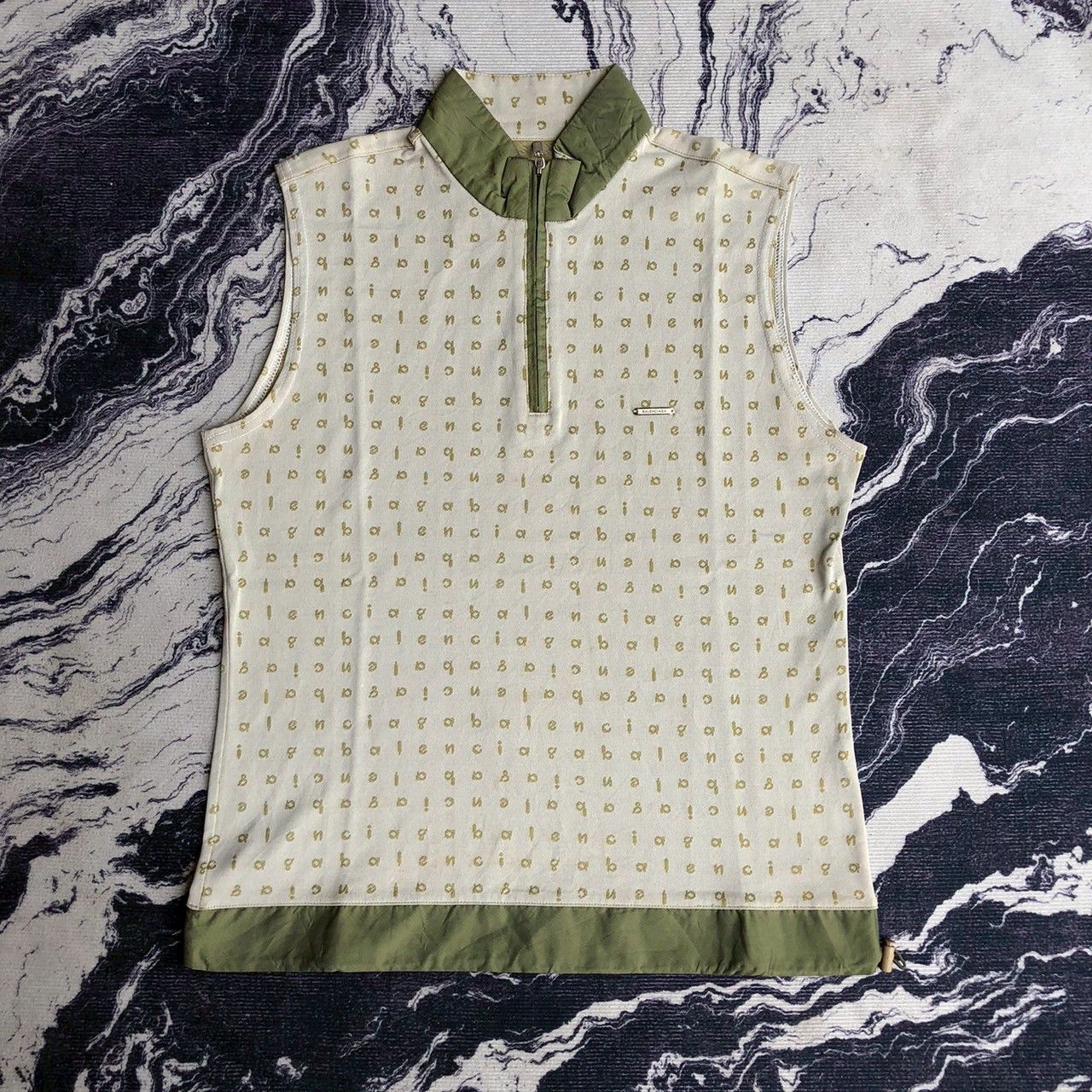 Balenciaga Balenciaga Monogram Sleeveless Zip Top Size XS / US 0-2 / IT 36-38 - 1 Thumbnail