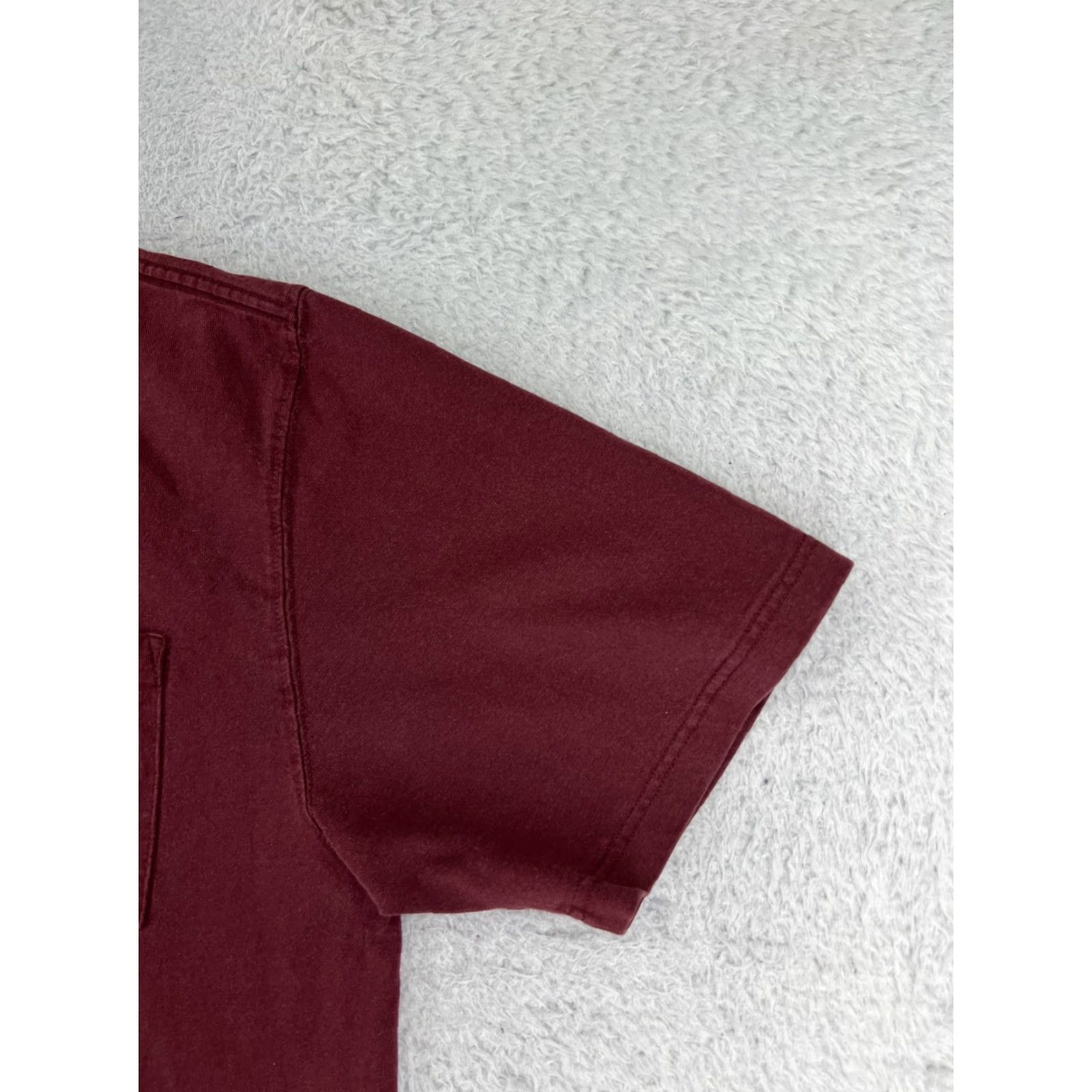 Carhartt Carhartt Mens Shirt L Red Short Sleeve Crew Neck Cotton Workwear Pocket K87 Size US L / EU 52-54 / 3 - 5 Thumbnail