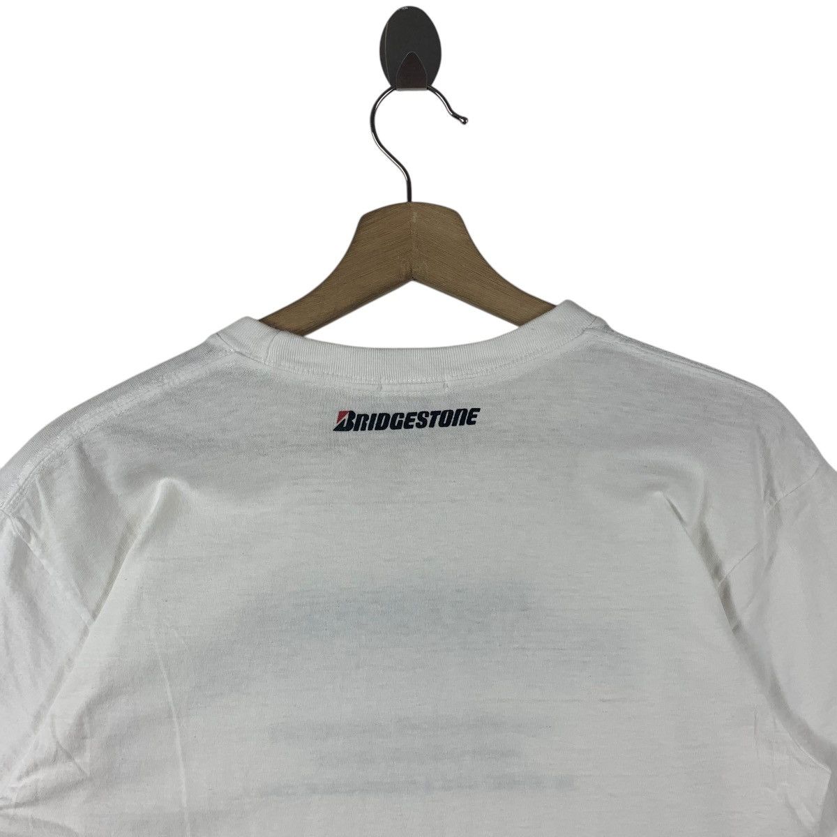 Japanese Brand Vintage BRIDGESTONE POTENZA Tyre racing tee Size US S / EU 44-46 / 1 - 10 Thumbnail