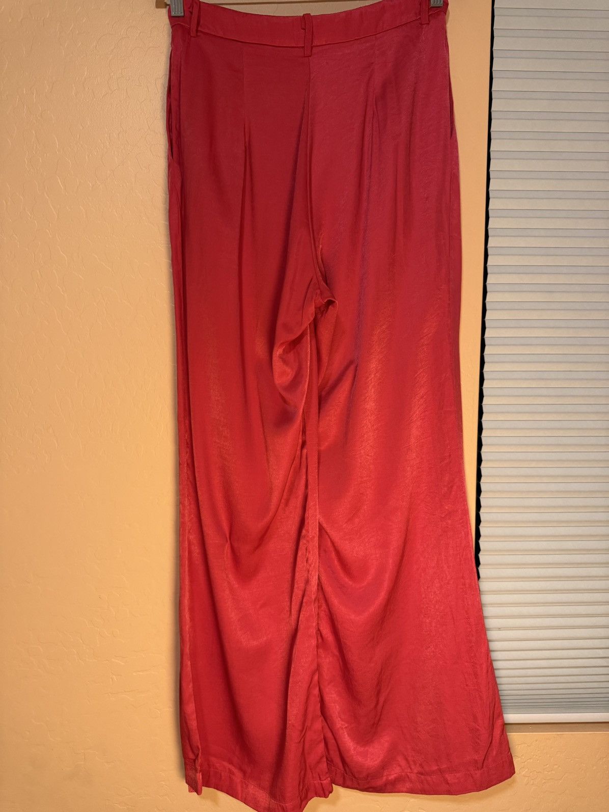 Other Petal + Pup Red Satin Wide-Leg Trousers – Size US 8 Size 30" / US 8 / IT 44 - 6 Thumbnail