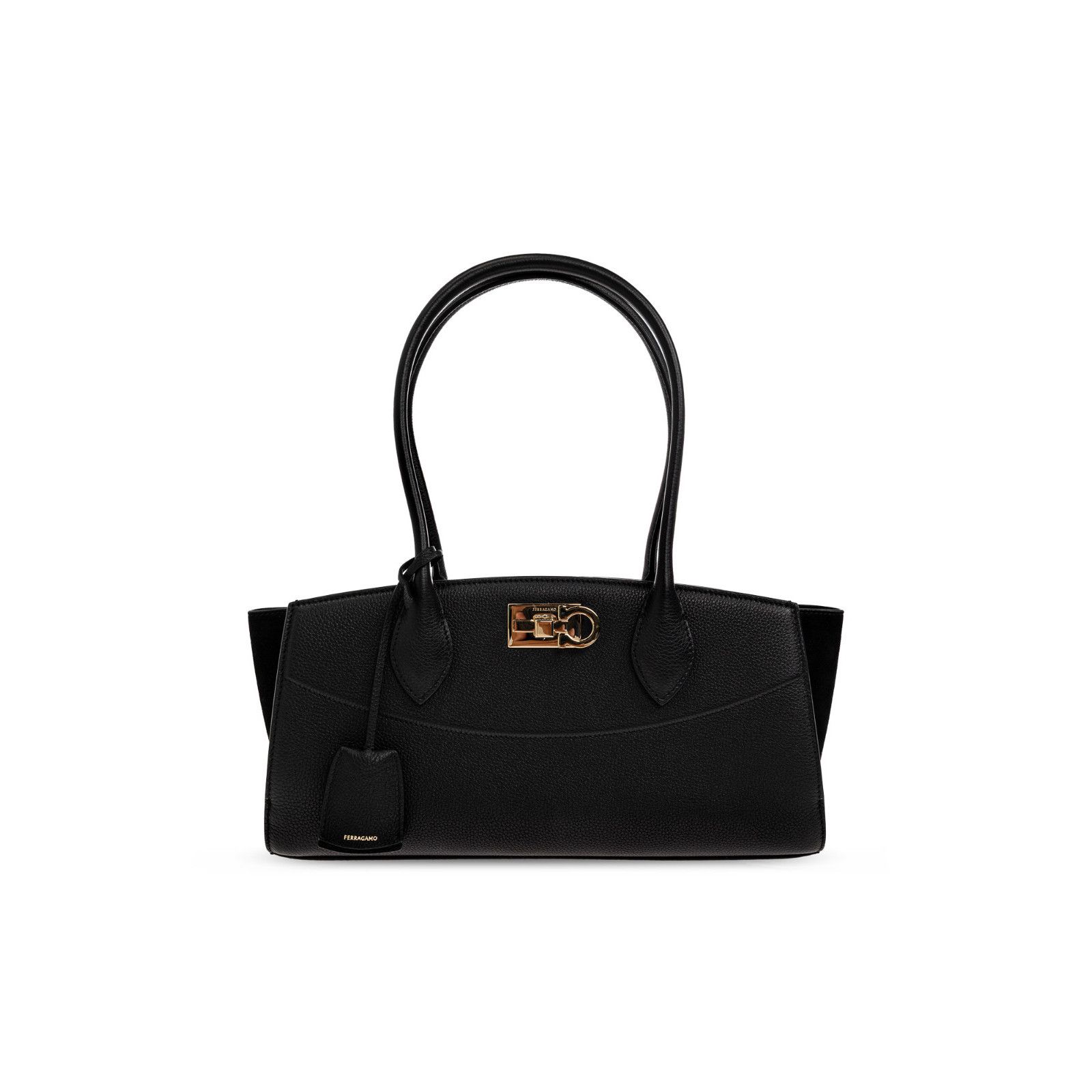 Salvatore Ferragamo FERRAGAMO Studio Soft Medium Black Handbag New & Authentic Size ONE SIZE - 1 Thumbnail