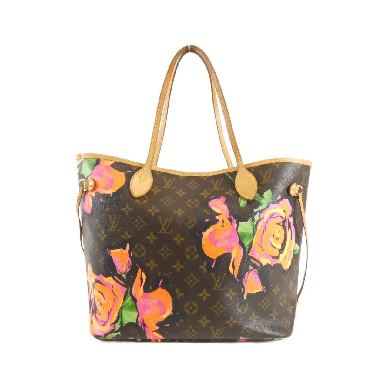 Louis Vuitton Louis Vuitton Louis Vuitton Monogram Roses Neverfull Bag Textile Tote Bag M48613 DUTY FREE for USA Size ONE SIZE - 1 Thumbnail