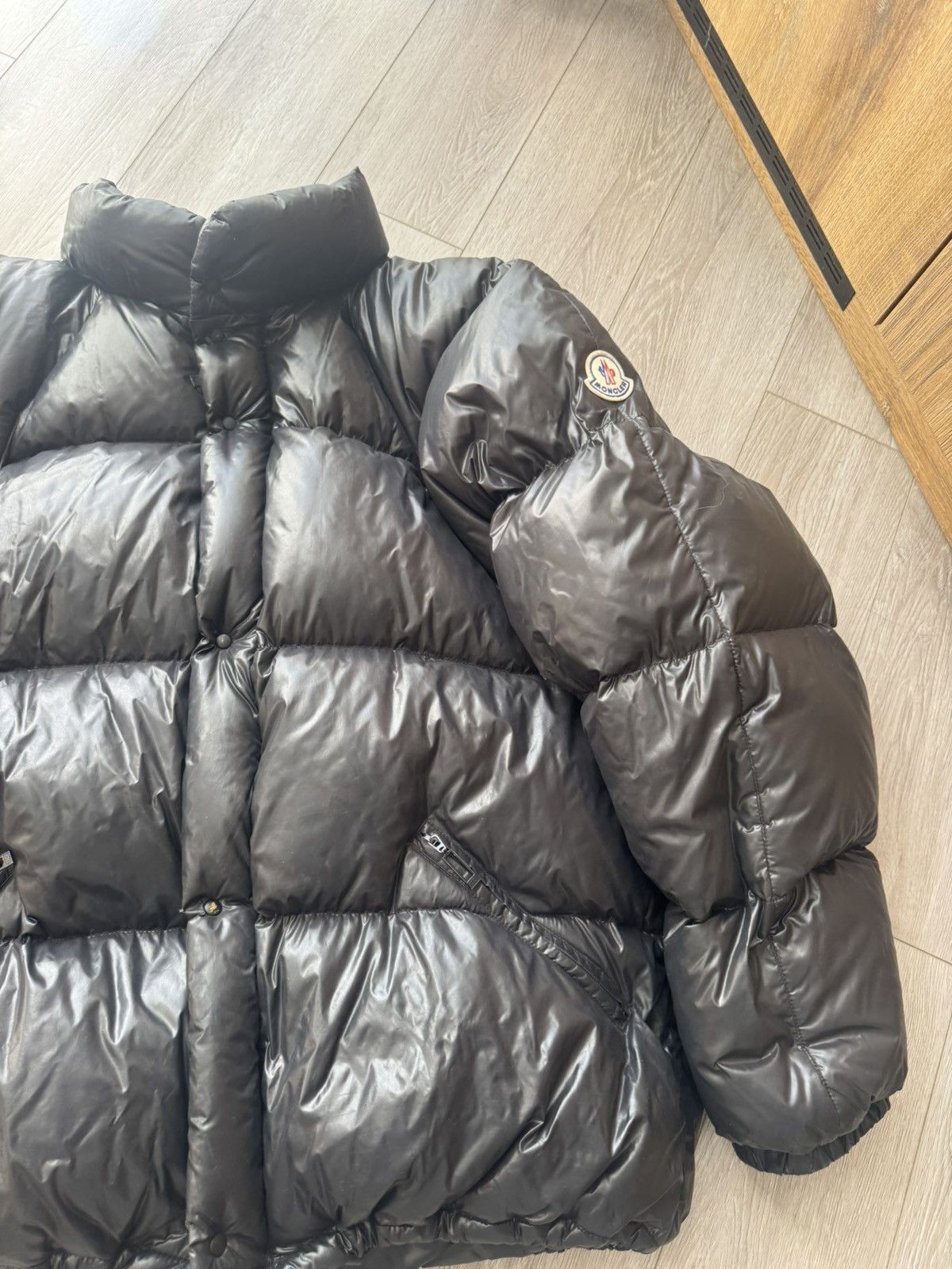 Moncler Vintage Moncler Puffer Jacket Dark Gray Size US XXL / EU 58 / 5 - 7 Thumbnail