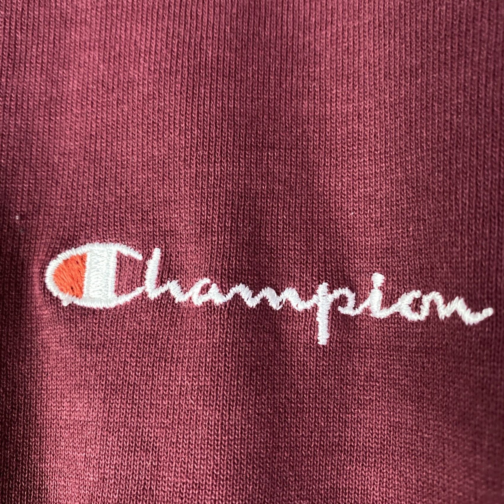 Champion VINTAGE Champion Sweatshirt Crewneck Mens XL Maroon Red Fade 90s Pullover Size US XL / EU 56 / 4 - 3 Thumbnail
