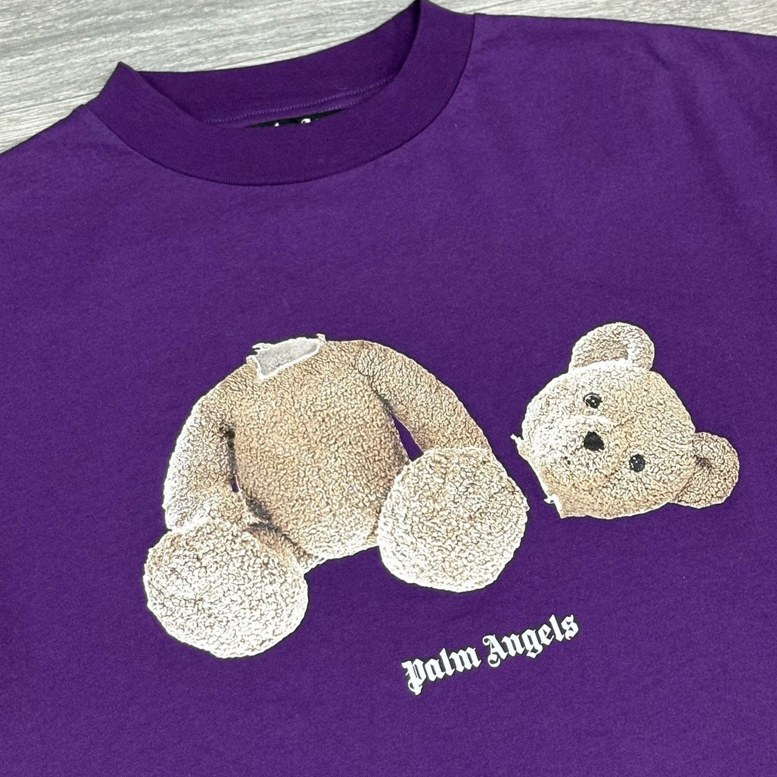 Palm Angels Palm Angels Bear Classic Tee ' Purple Brown ' | GREAT COND! Size US M / EU 48-50 / 2 - 6 Thumbnail