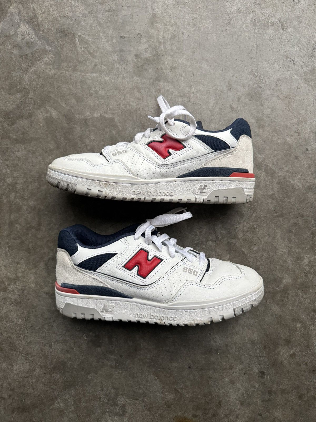 VNDS New Balance 550 White/Navy/Red Colorway