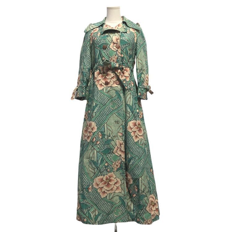Gucci Gucci Floral Print Trench Coat Size 36 Size XS / US 0-2 / IT 36-38 - 1 Thumbnail
