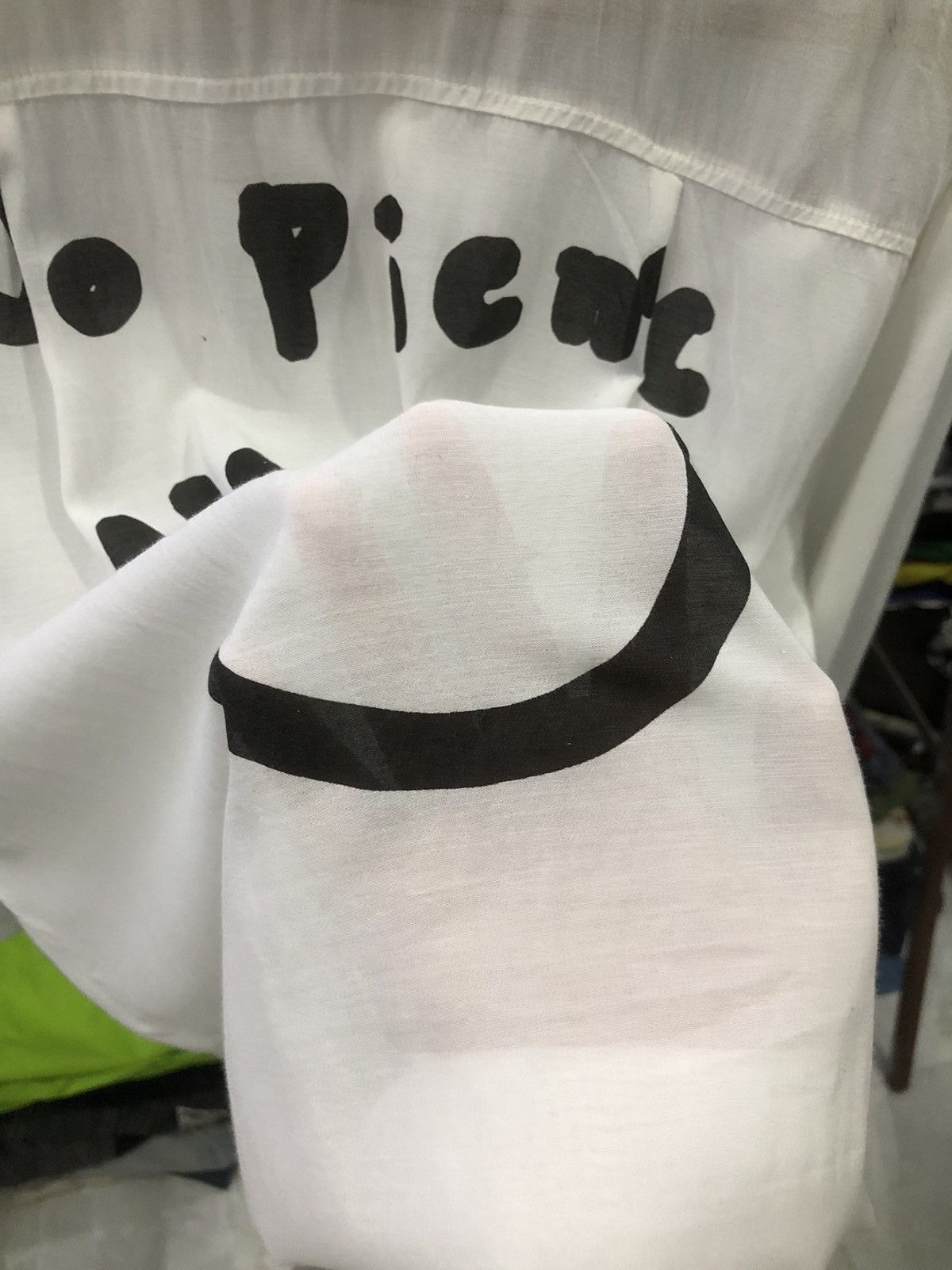 Designer × Japanese Brand Ungrid “no picnic no life” seen through button ups shirt Size US M / EU 48-50 / 2 - 12 Thumbnail