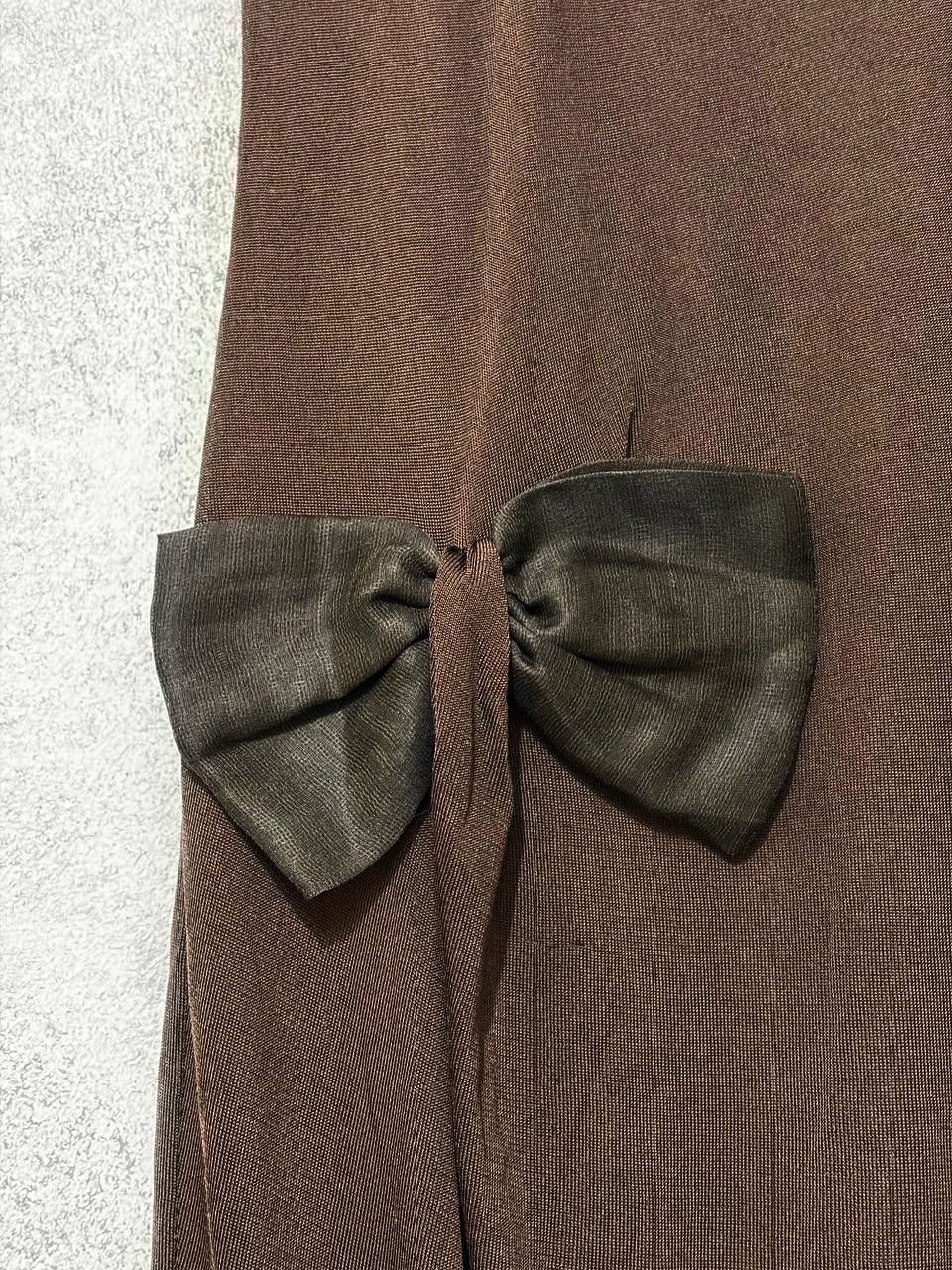 Versace Versace Vintage Silk Cocktail Dress With Bows Made in Italy Size S / US 4 / IT 40 - 8 Thumbnail
