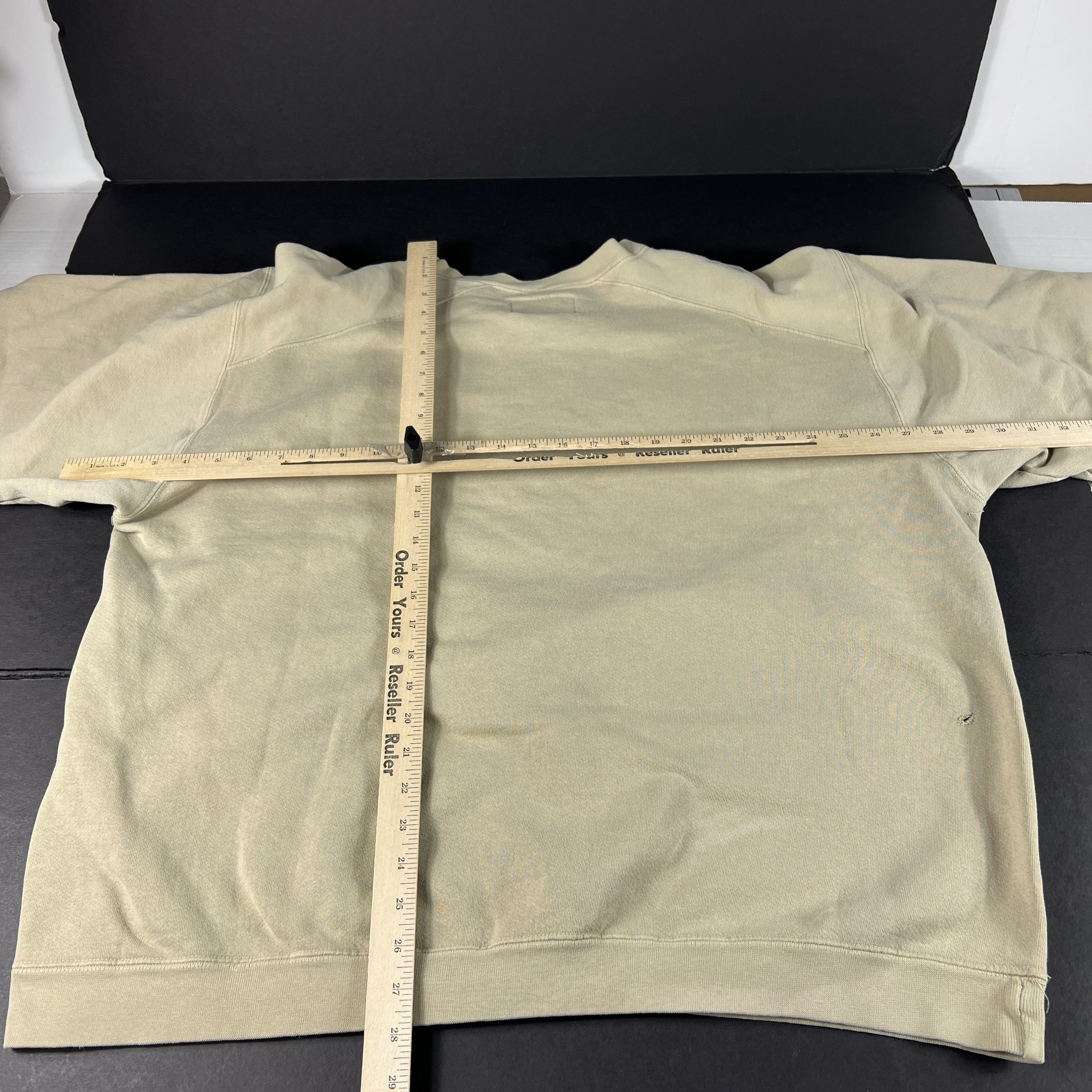 NFL × Vintage Y2K NFL St Louis Rams Football Sweatshirt Tan Faded Crewneck Size US XXL / EU 58 / 5 - 13 Thumbnail
