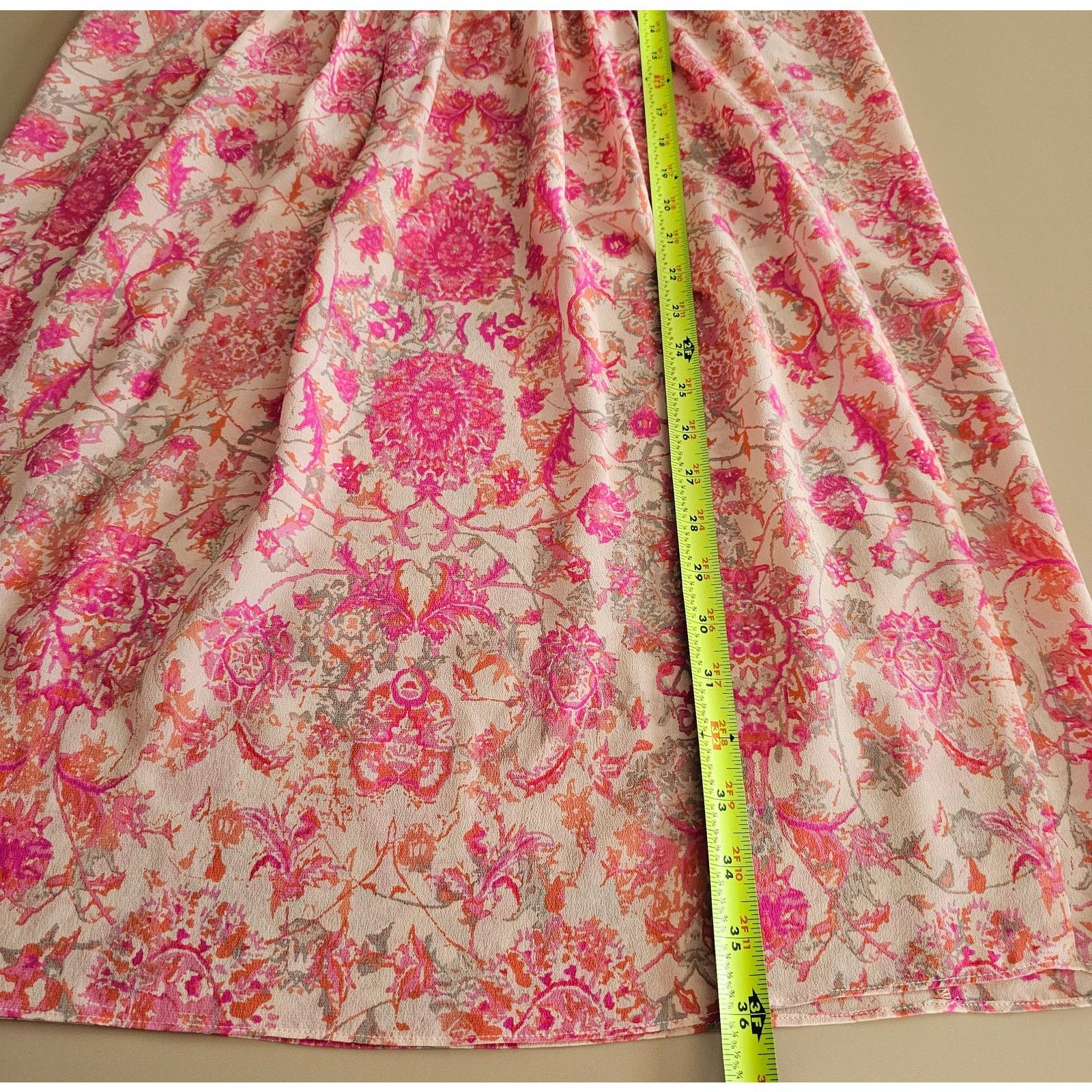 Rebecca Taylor Rebecca Taylor Casual Pink Silk Tunic Shift Summer Dress 0 Size XS / US 0-2 / IT 36-38 - 5 Thumbnail