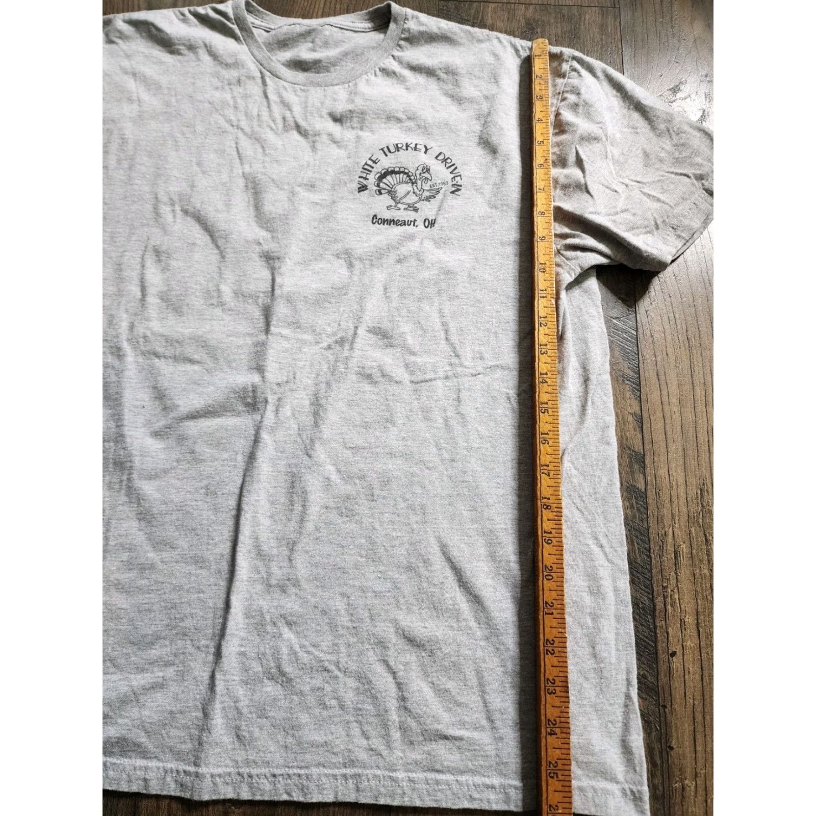 Doublet Mens L Gray Turkey Drive In Conneaut Ohio Double Sided T Shirt Size US L / EU 52-54 / 3 - 3 Thumbnail