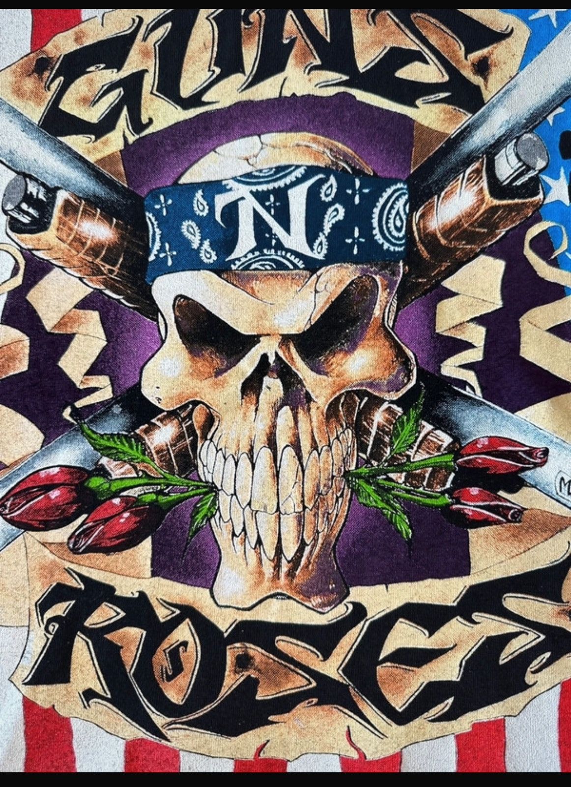 Guns N' Roses 🌹Rare Guns N Roses Vintage Brockum 1991 Size US XL / EU 56 / 4 - 3 Thumbnail