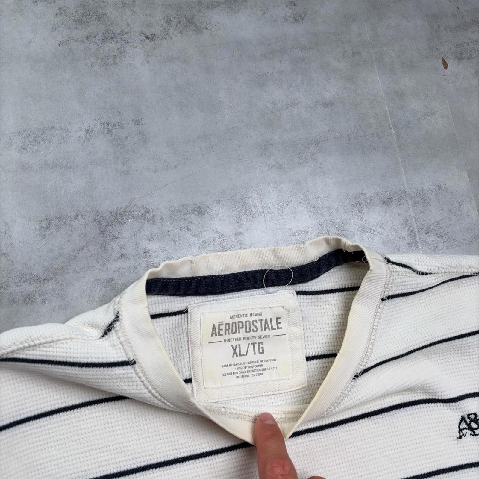 Aeropostale Y2K Aeropostale Grunge Skater Long Sleeve Thermal Shirt Size US XL / EU 56 / 4 - 6 Thumbnail