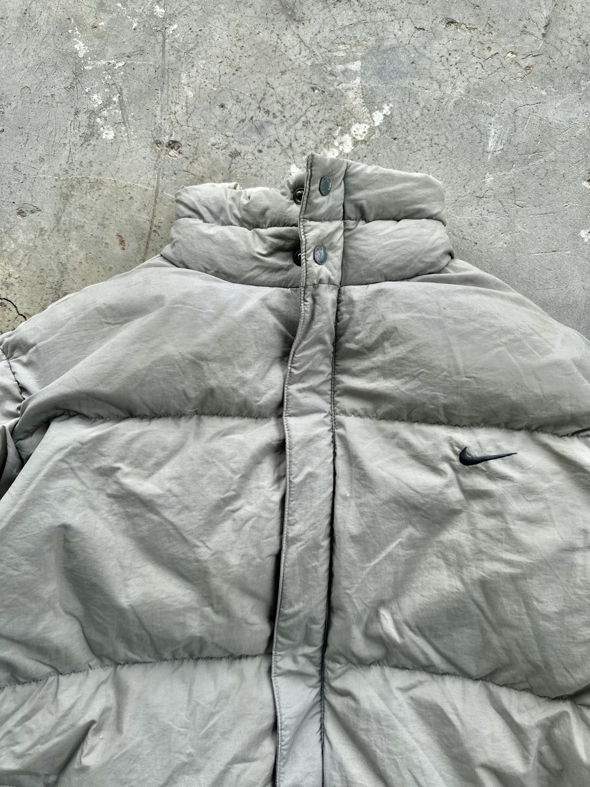Nike 00’s Nike Puffer Beige Vintage Size US XL / EU 56 / 4 - 3 Thumbnail