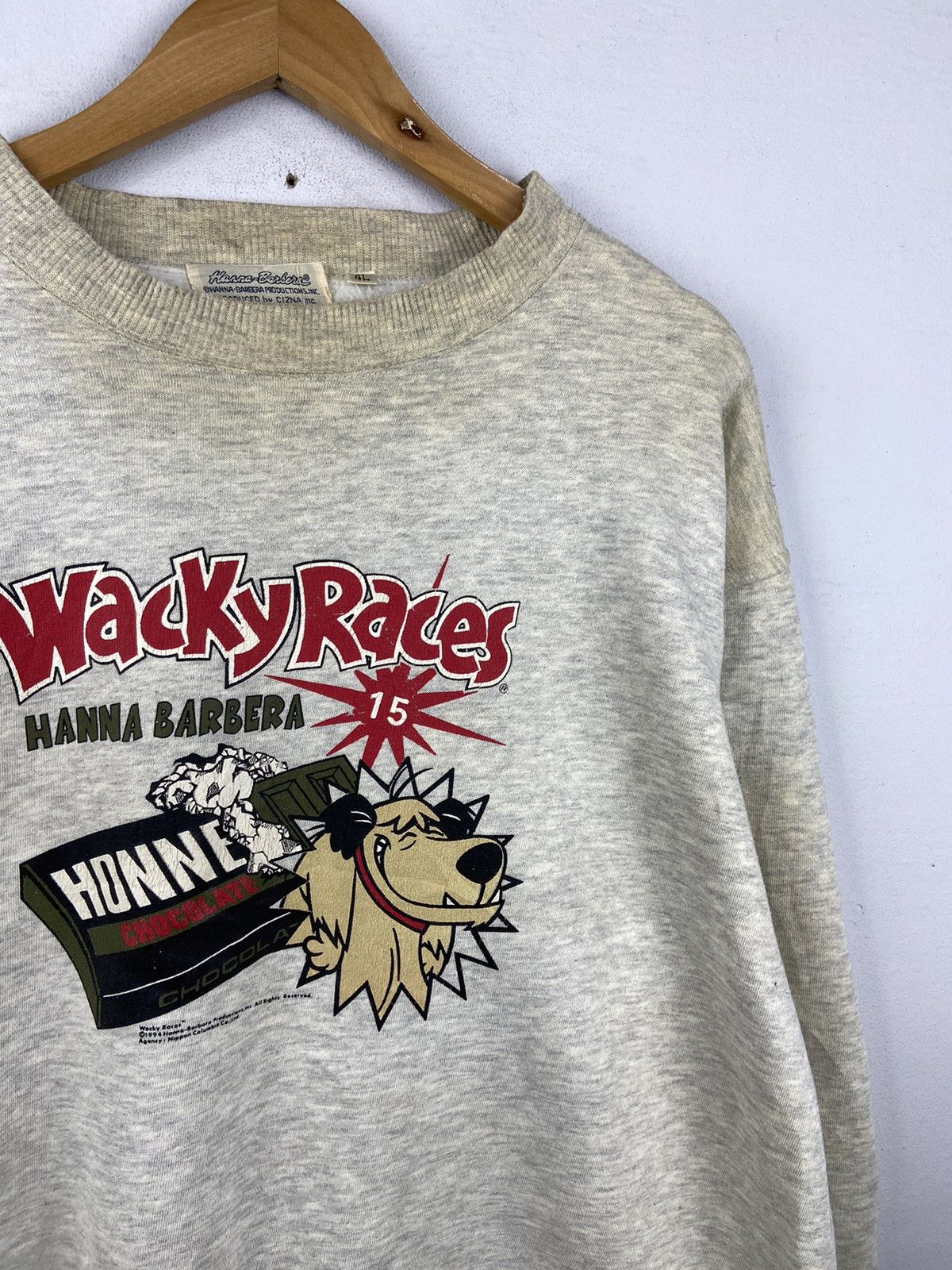 Cartoon Network × Vintage Vintage Wackey Races Hanna Barbara Cartoon Sweatshirt Size US L / EU 52-54 / 3 - 4 Thumbnail