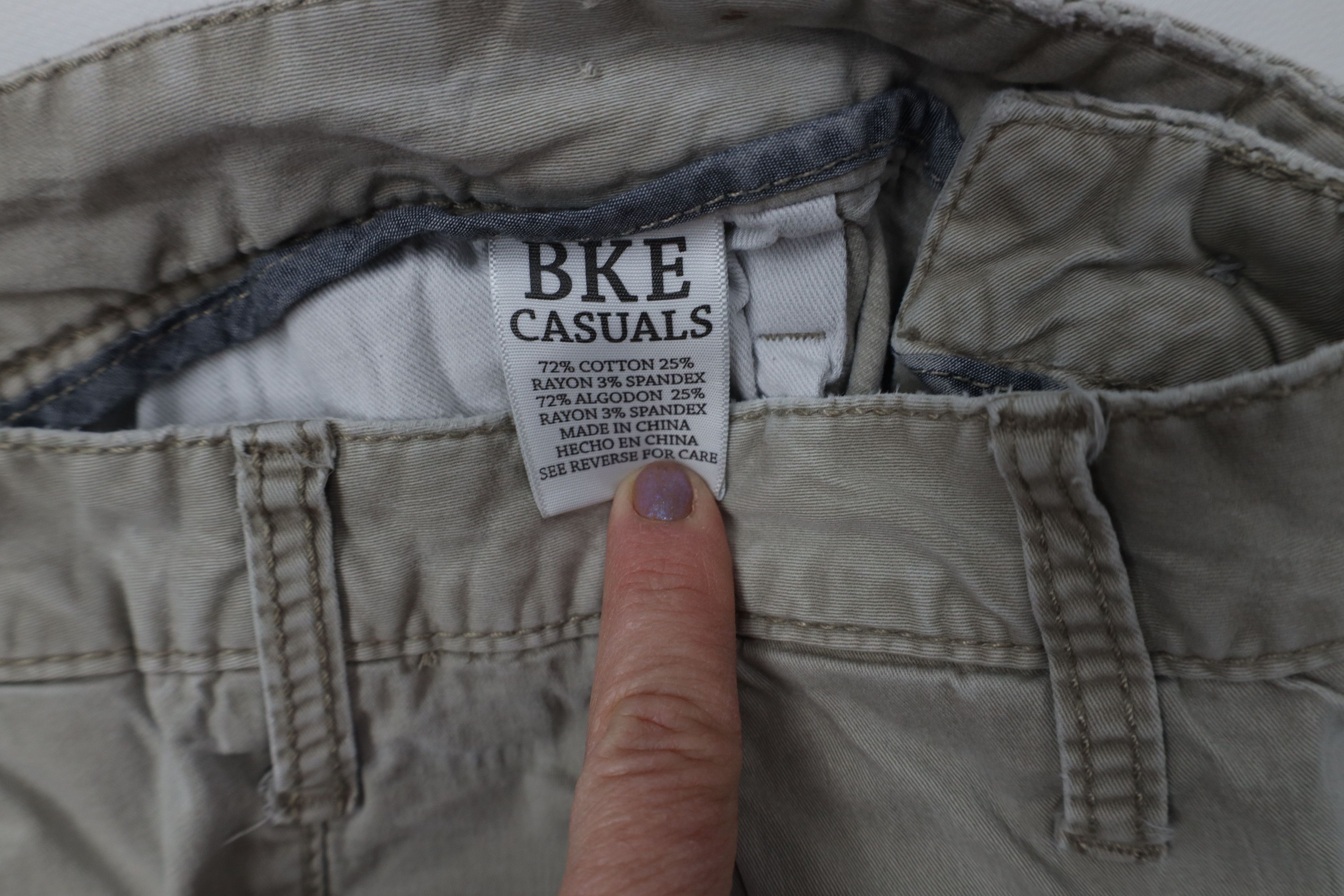 Vintage Buckle BKE Stitch Jake Stretch Bootcut Chino Pants Beige Size US 32 / EU 48 - 8 Thumbnail