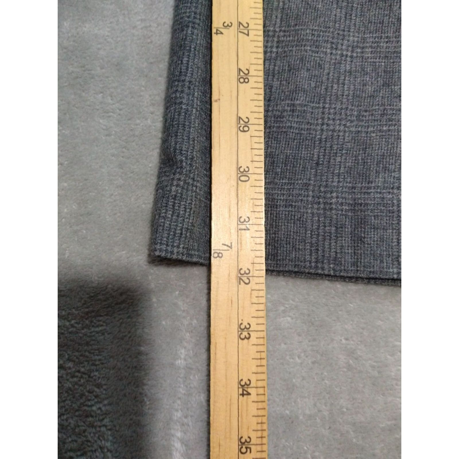 Banana Republic Banana Republic Pants Womens 8 Gray Plaid Boot Cut Jackson Wool Stretch Trousers Size 30" / US 8 / IT 44 - 5 Thumbnail